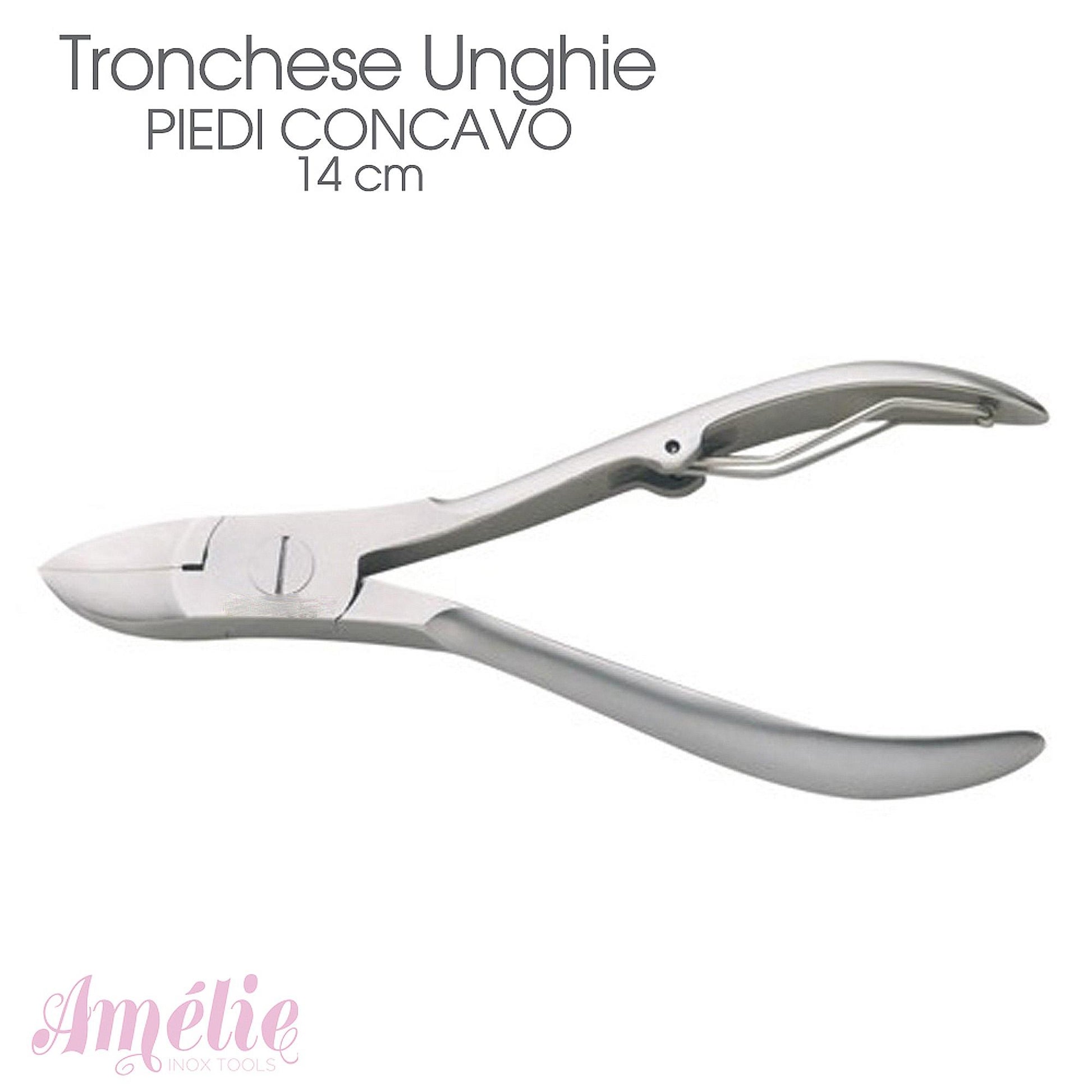 Amelie inox tools tronchese unghia piedi concavo 14 cm