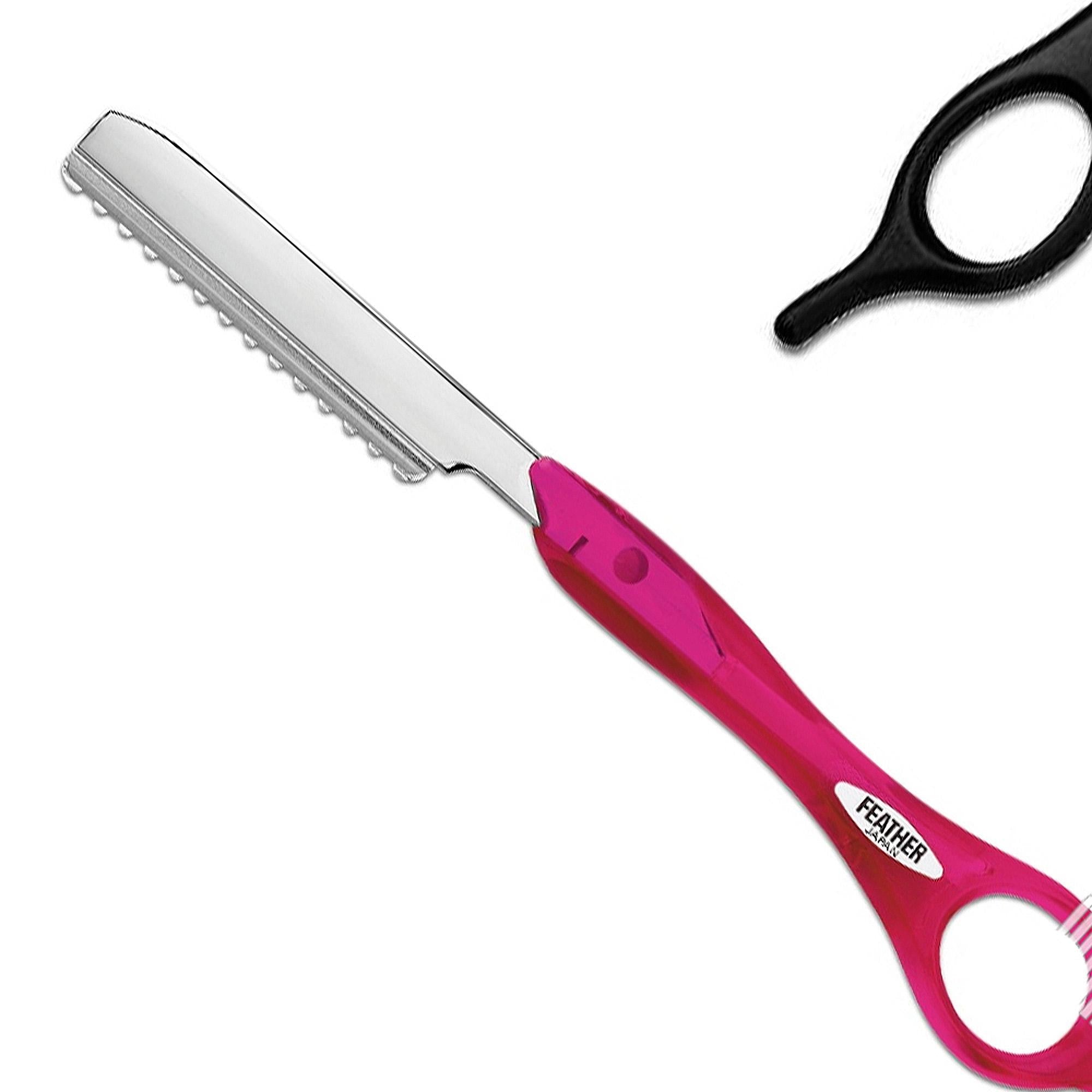 Feather Sfilzino Professionale per Capelli - Fucsia