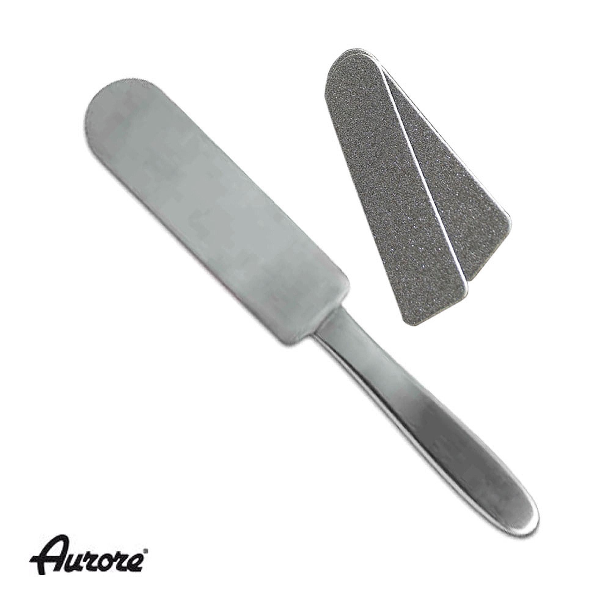Aurore Raspa Inox Due Lati Ricambi Lime 100/180