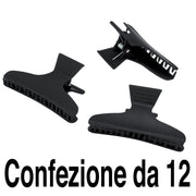 Pinze per Capelli Colore Nero - 12pz