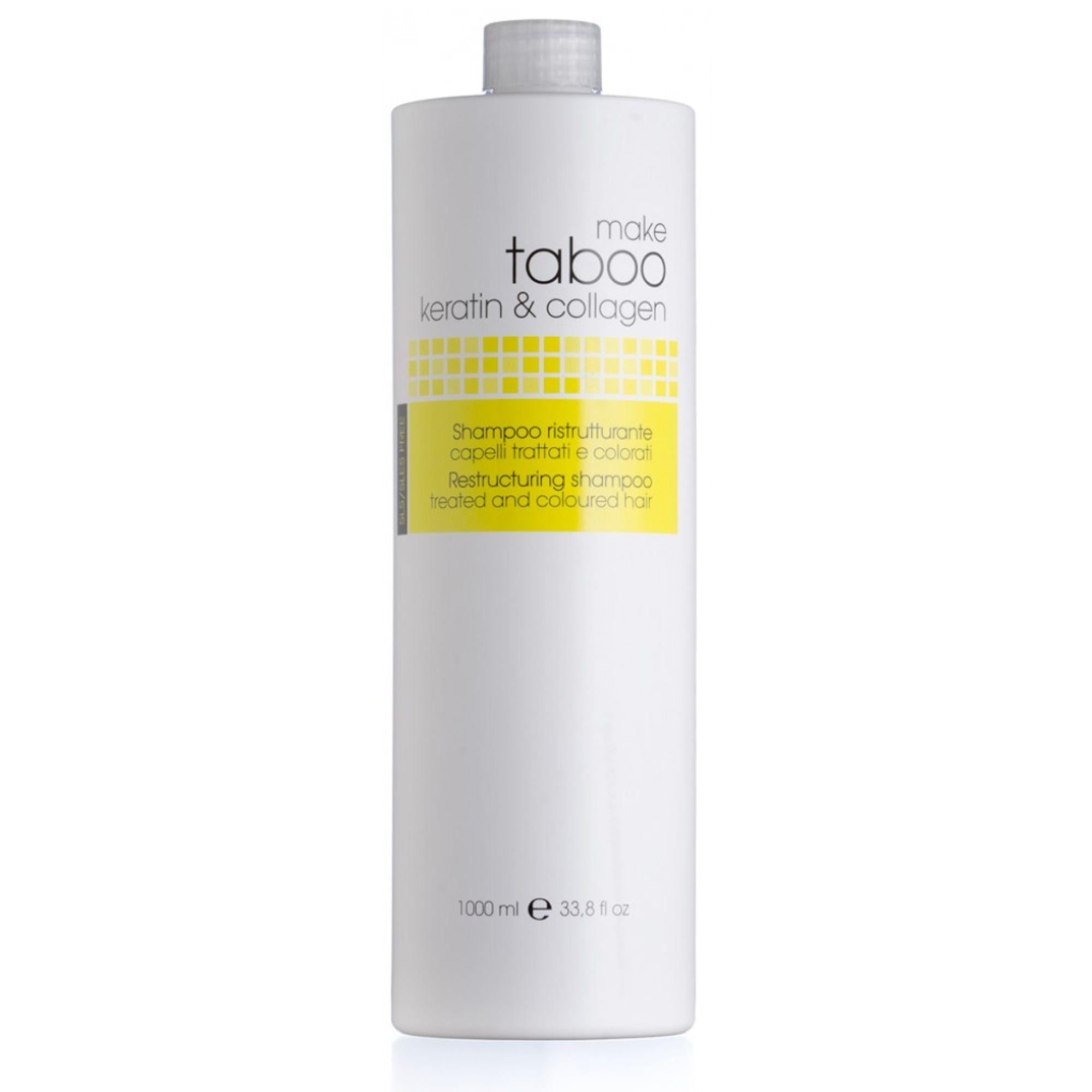 Taboo Keratin Shampoo Ristrutturante Capelli Trattati - 1000ml