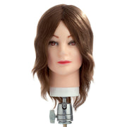 Testina Studio 30cm Capelli Naturali Colore 6