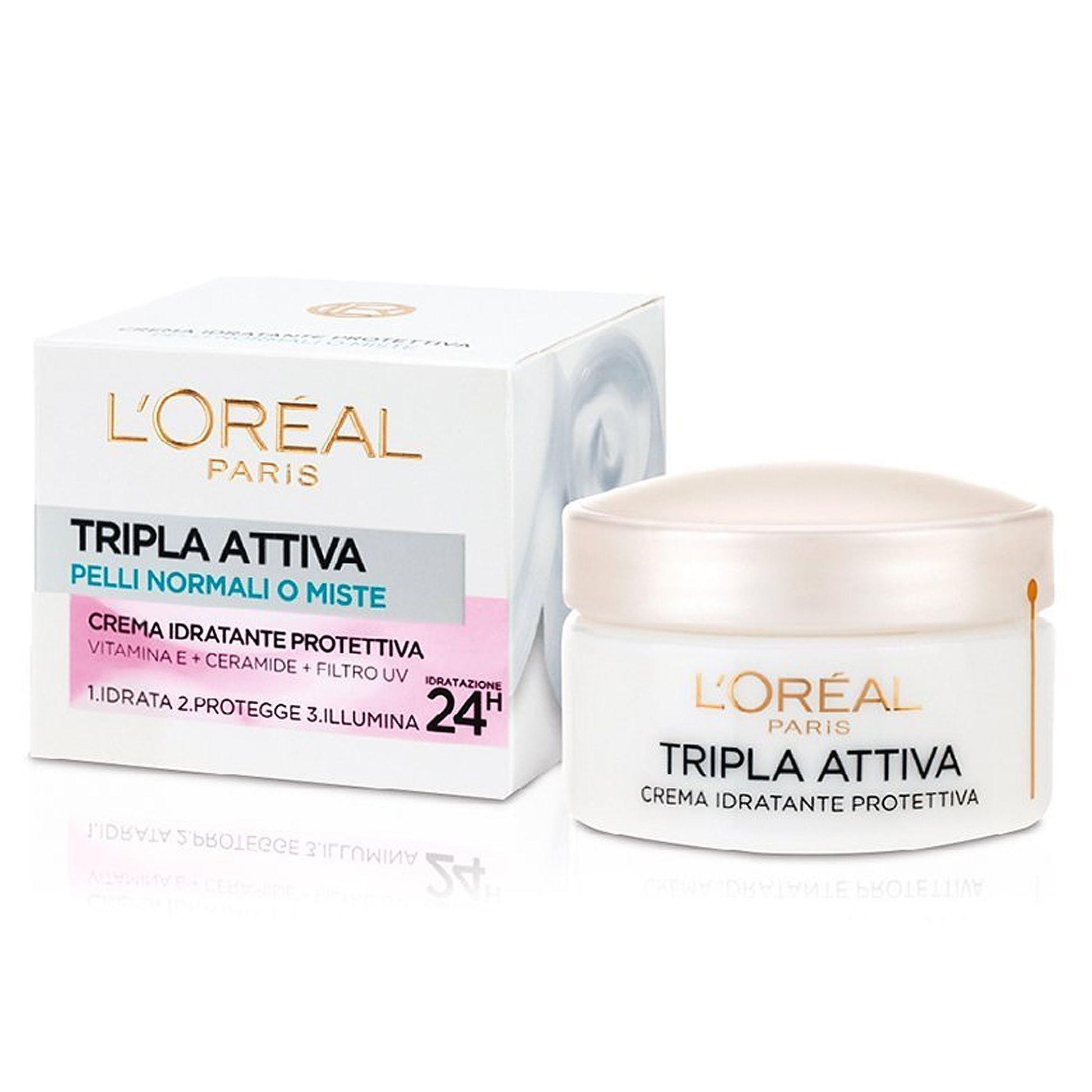 Loreal Paris Tripla Attiva Crema Protettiva Pelle Normale - 50ml