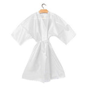 Kimono Monouso Bordato con Cinta 10pz - Bianco