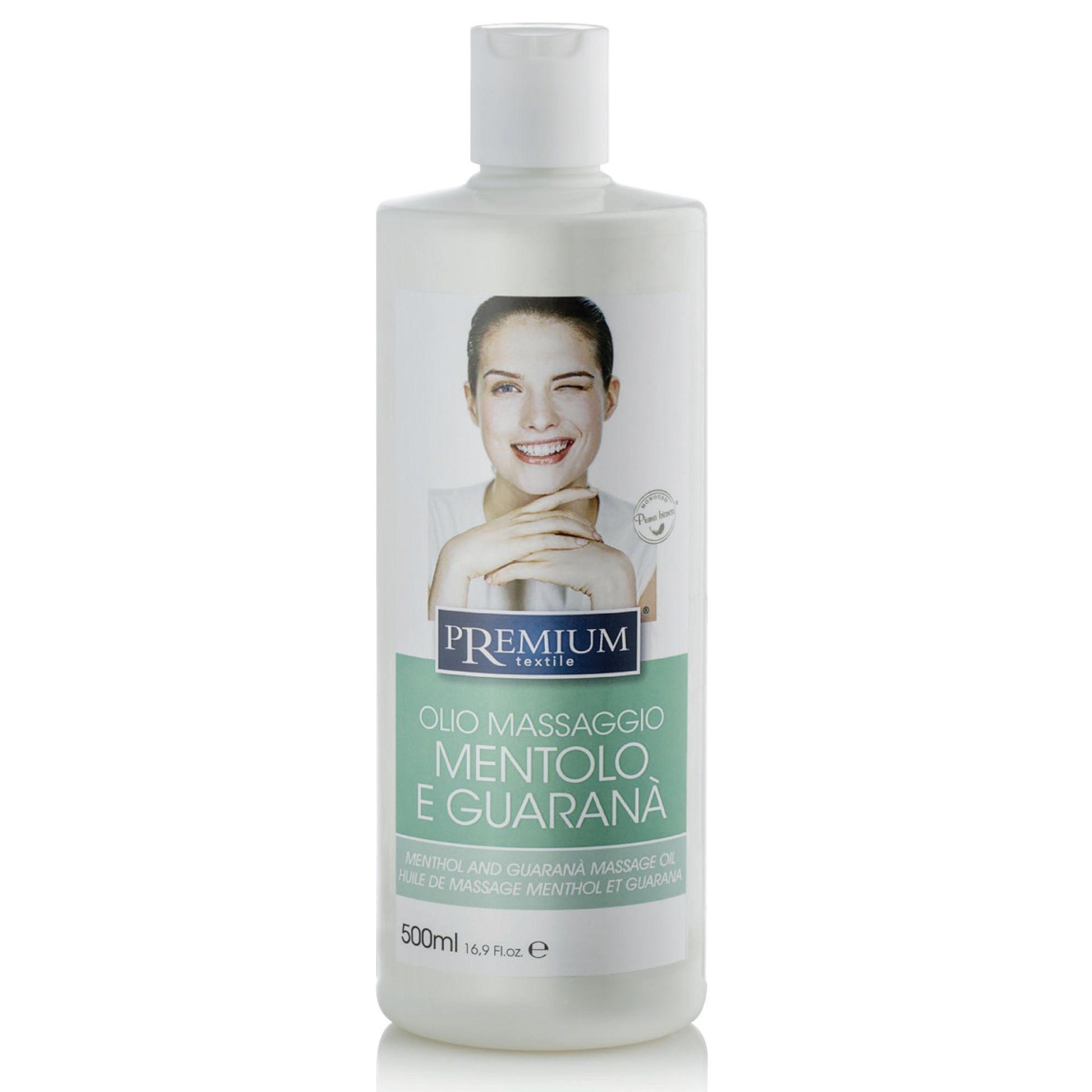 Xanitalia Premium Olio Massaggio 500ml - Mentolo e Guaranà