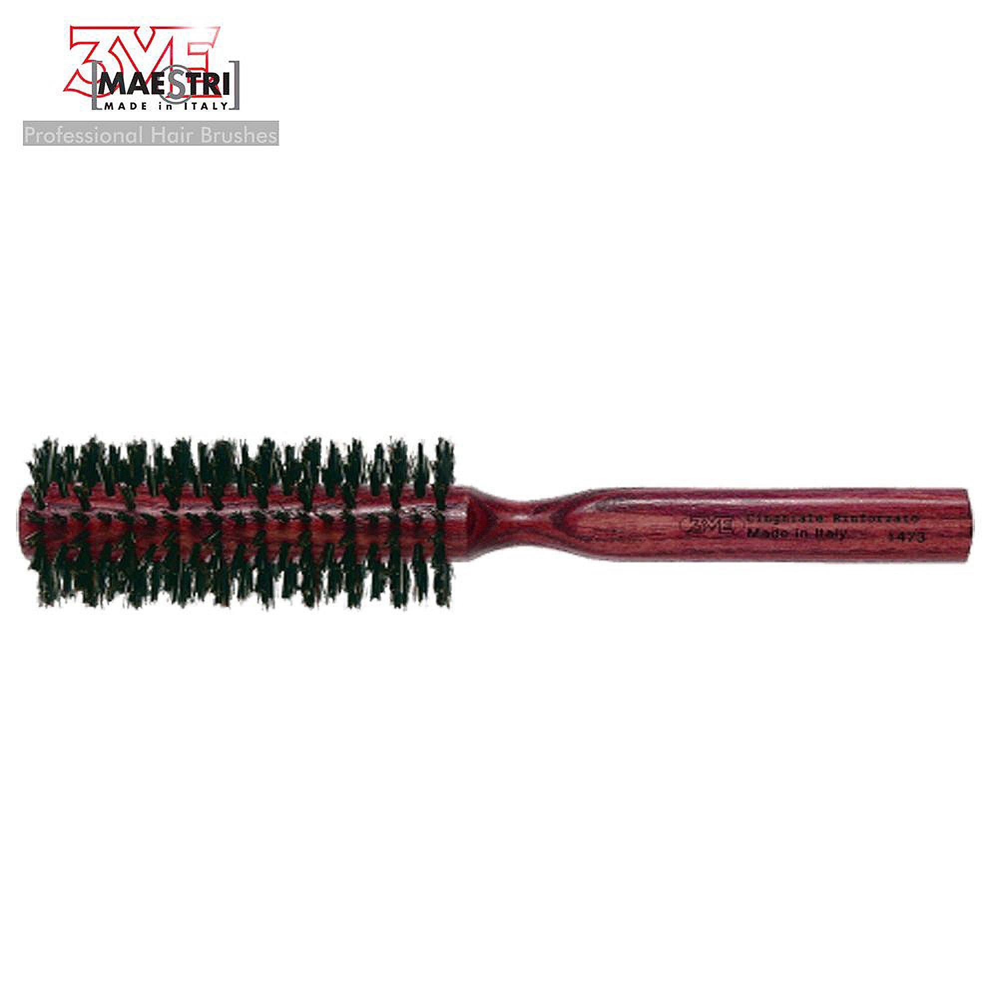 Tre Maestri Spazzola Rotonda Burgundy - 32mm