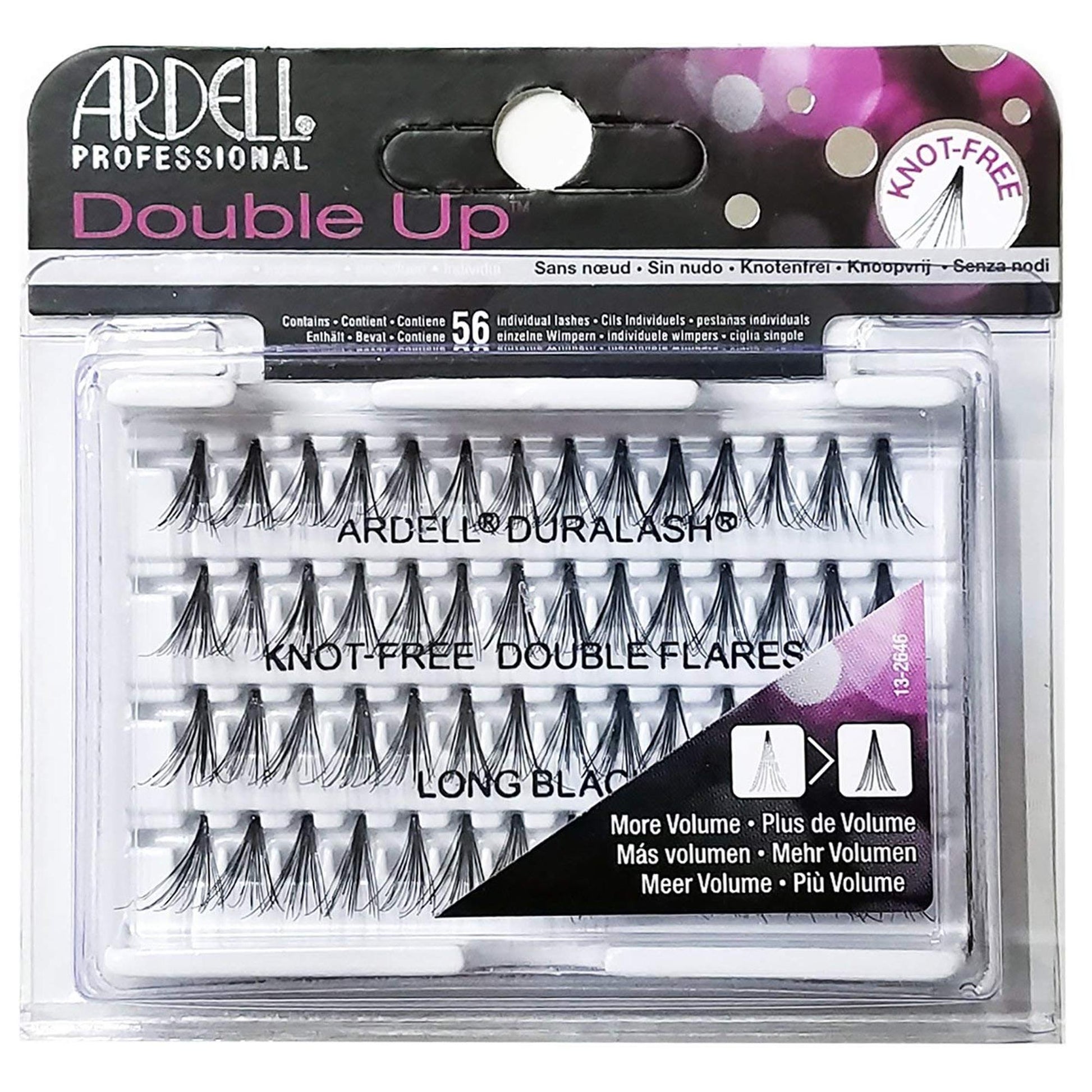 Ardell Ciglia Finte Double Up Individuals Knot Free - Long Black