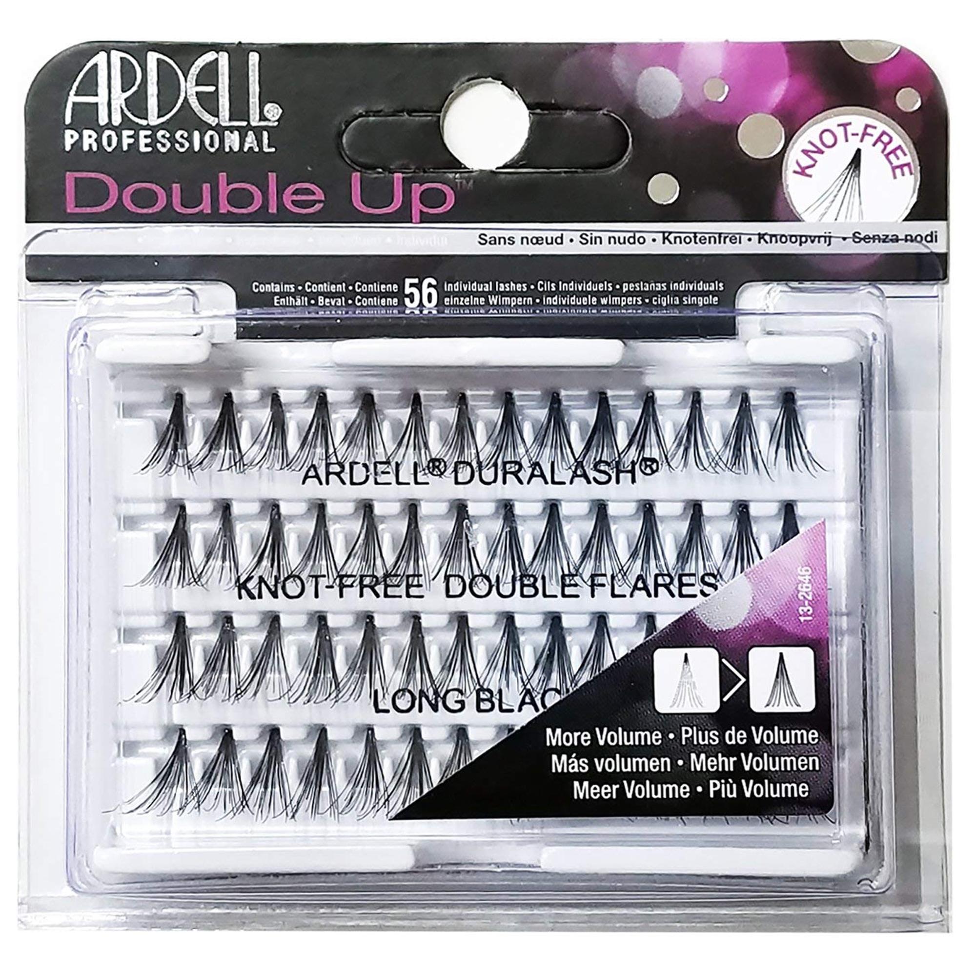 Ardell Ciglia Finte Double Up Individuals Knot Free - Long Black
