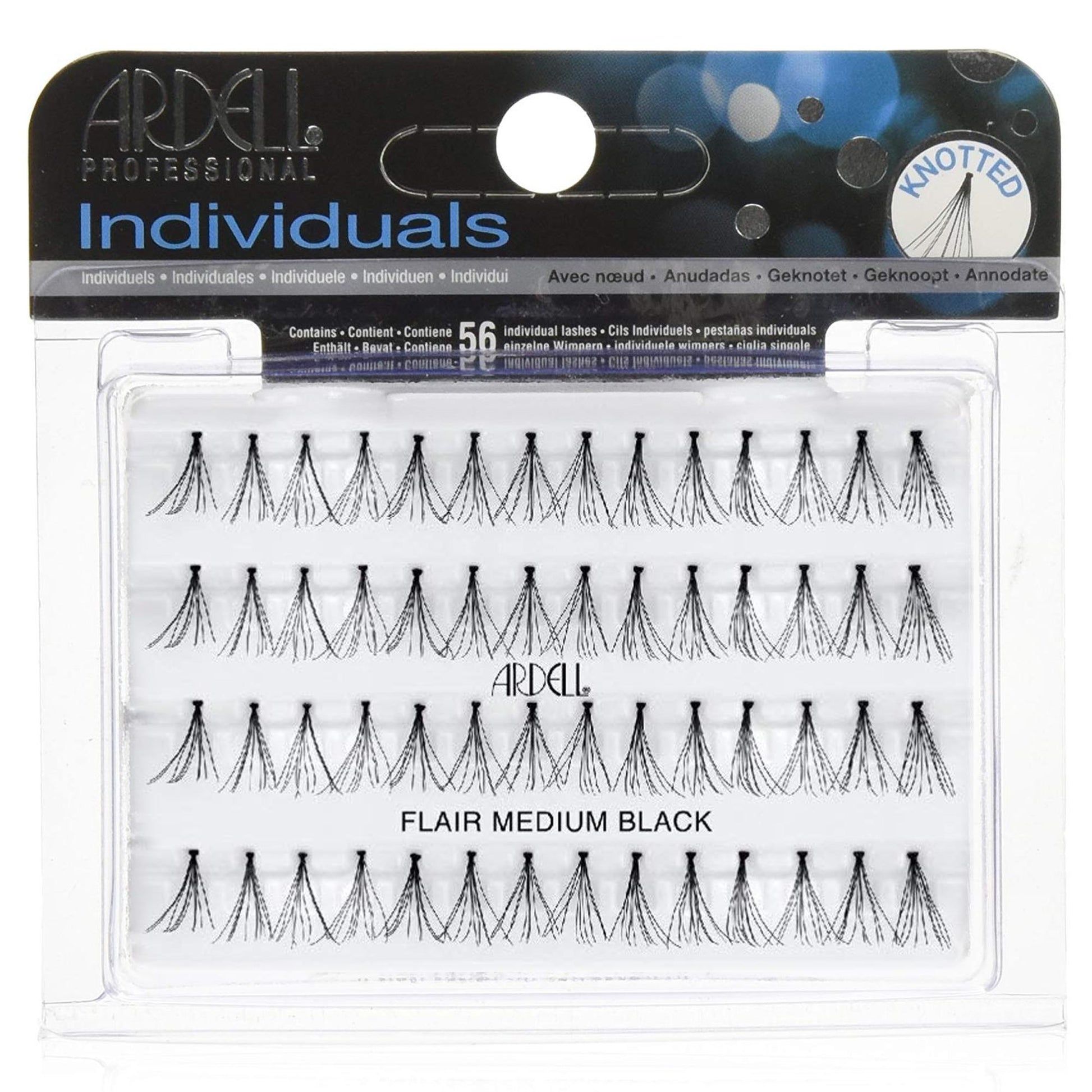 Ardell Ciglia Finte Individual Flare Knotted - Medium Black