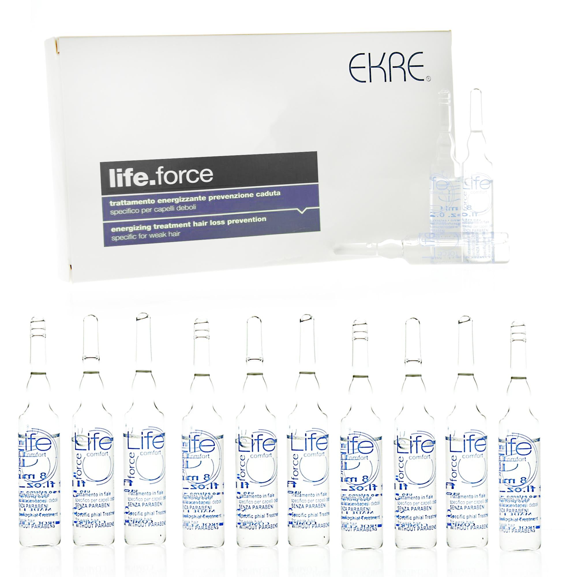 Ekre Life Force Trattamento Anti Caduta - 10 Fiale