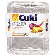 Cuki Vaschette Alluminio 4 Porzioni - 4pz