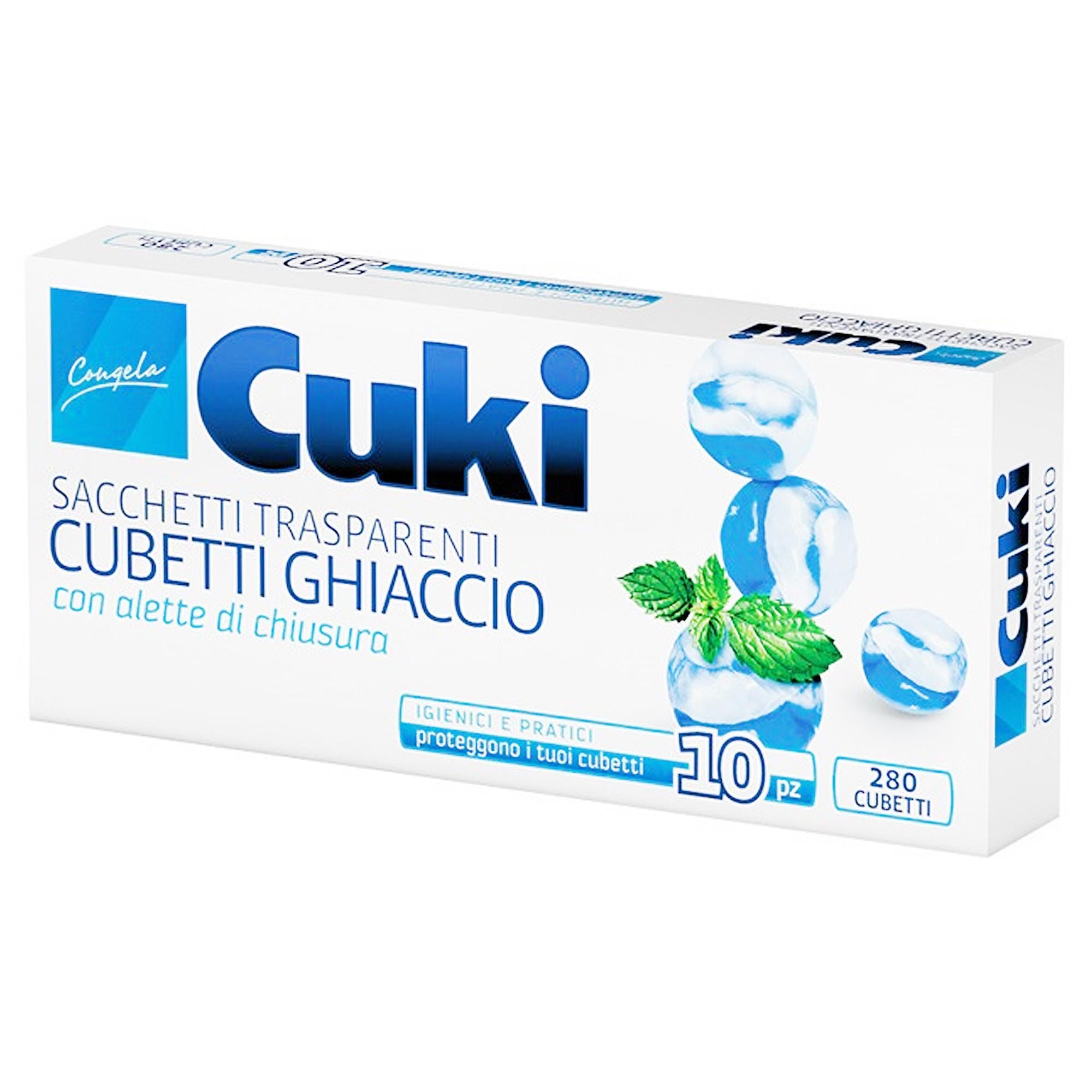 Cuki Sacchetti Ghiaccio 280 Cubetti - 10pz