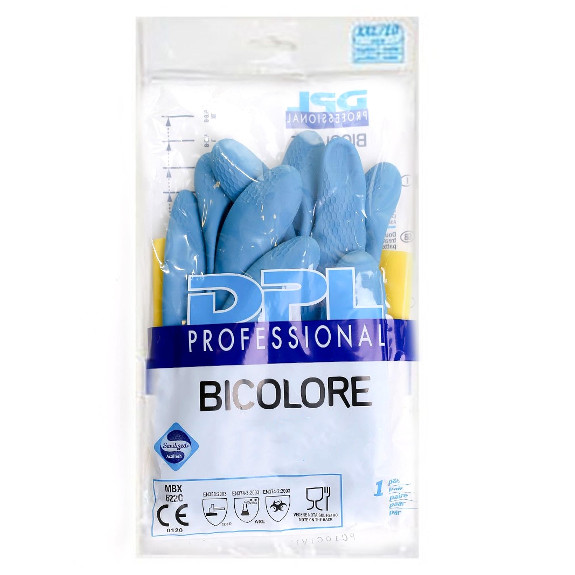 Guanti in Lattice Bicolore Professional - Taglia L