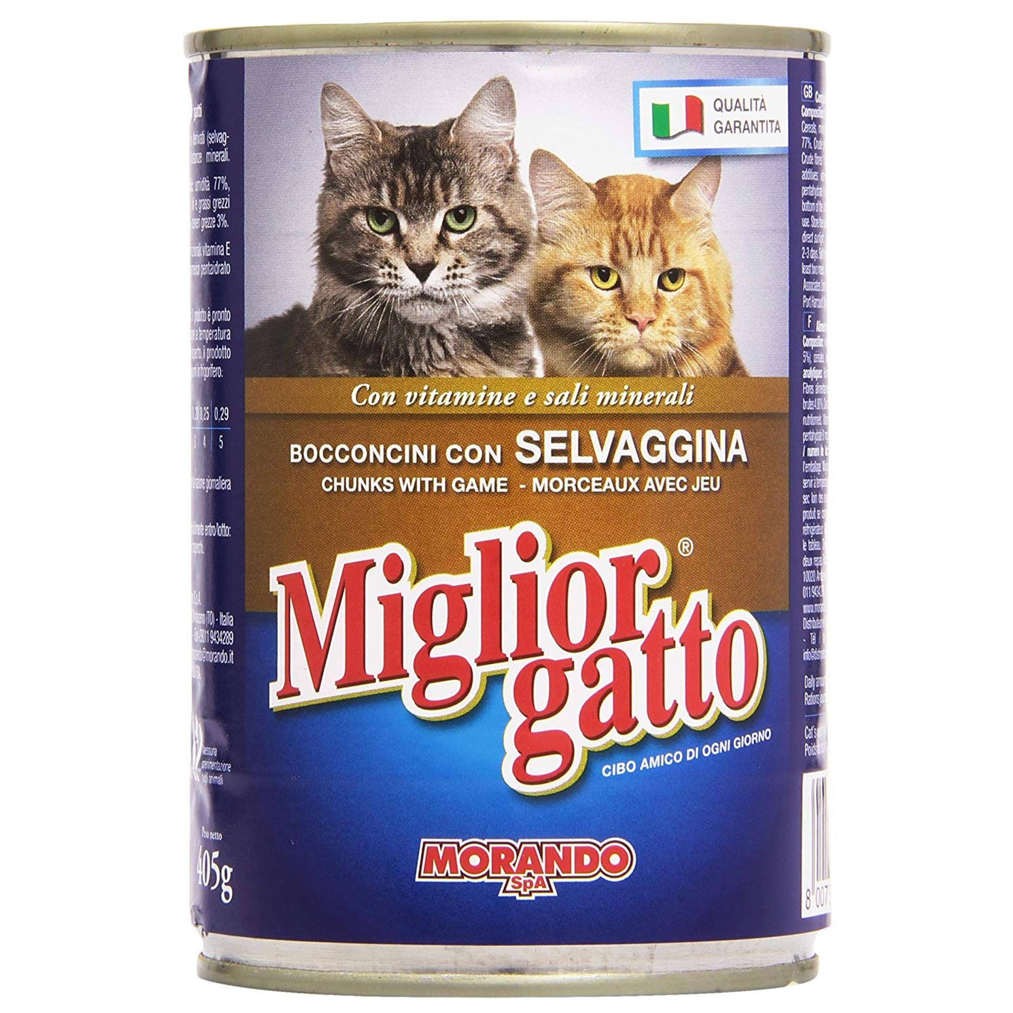Migliorgatto Bocconcini 405gr - Selvaggina