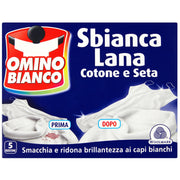 Omino Bianco Sbianca Lana - 5x100gr
