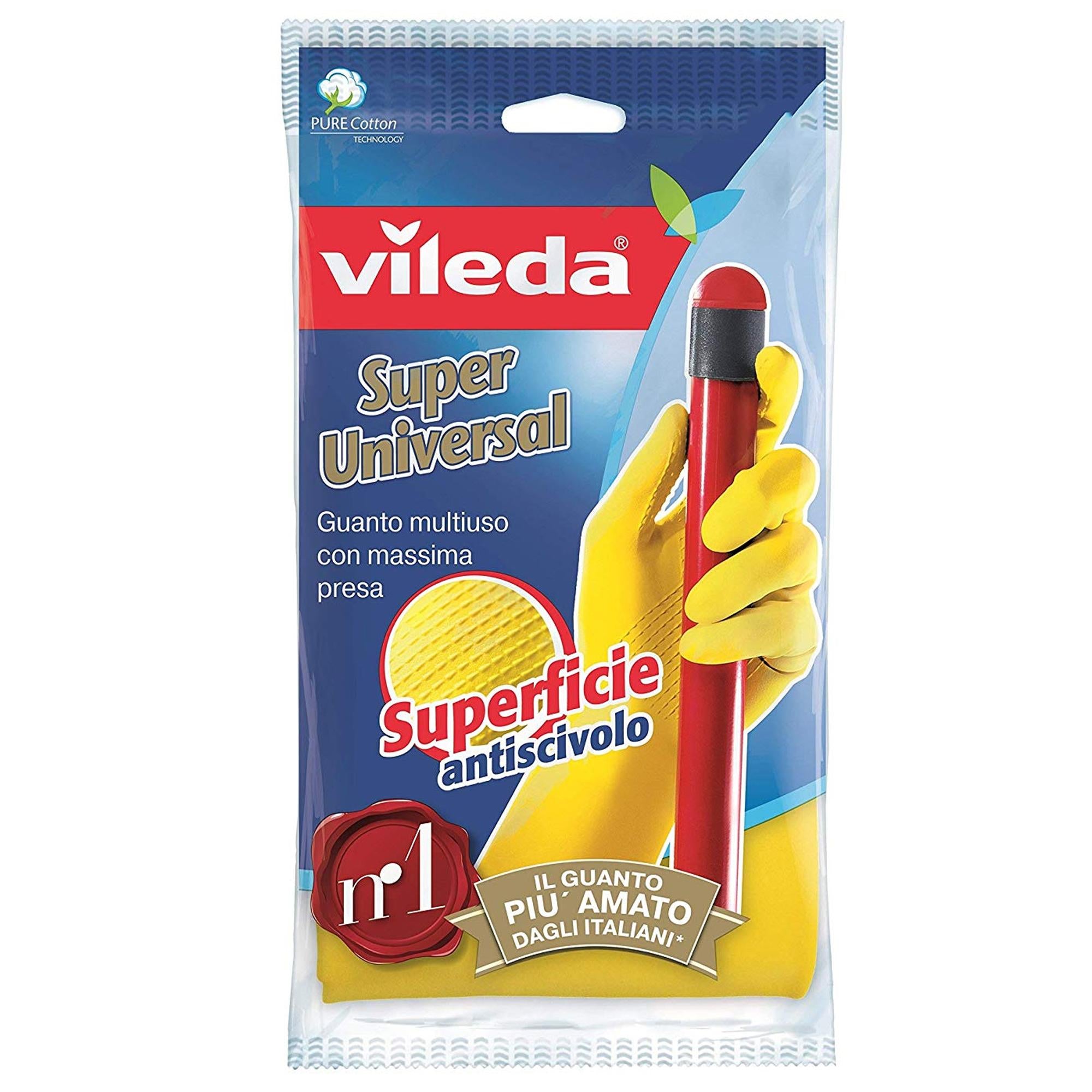 Vileda Guanti Super Universal Lattice 1pz - Media