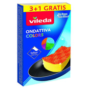 Vileda Spugna Ondativa Milleusi Colors - 4pz