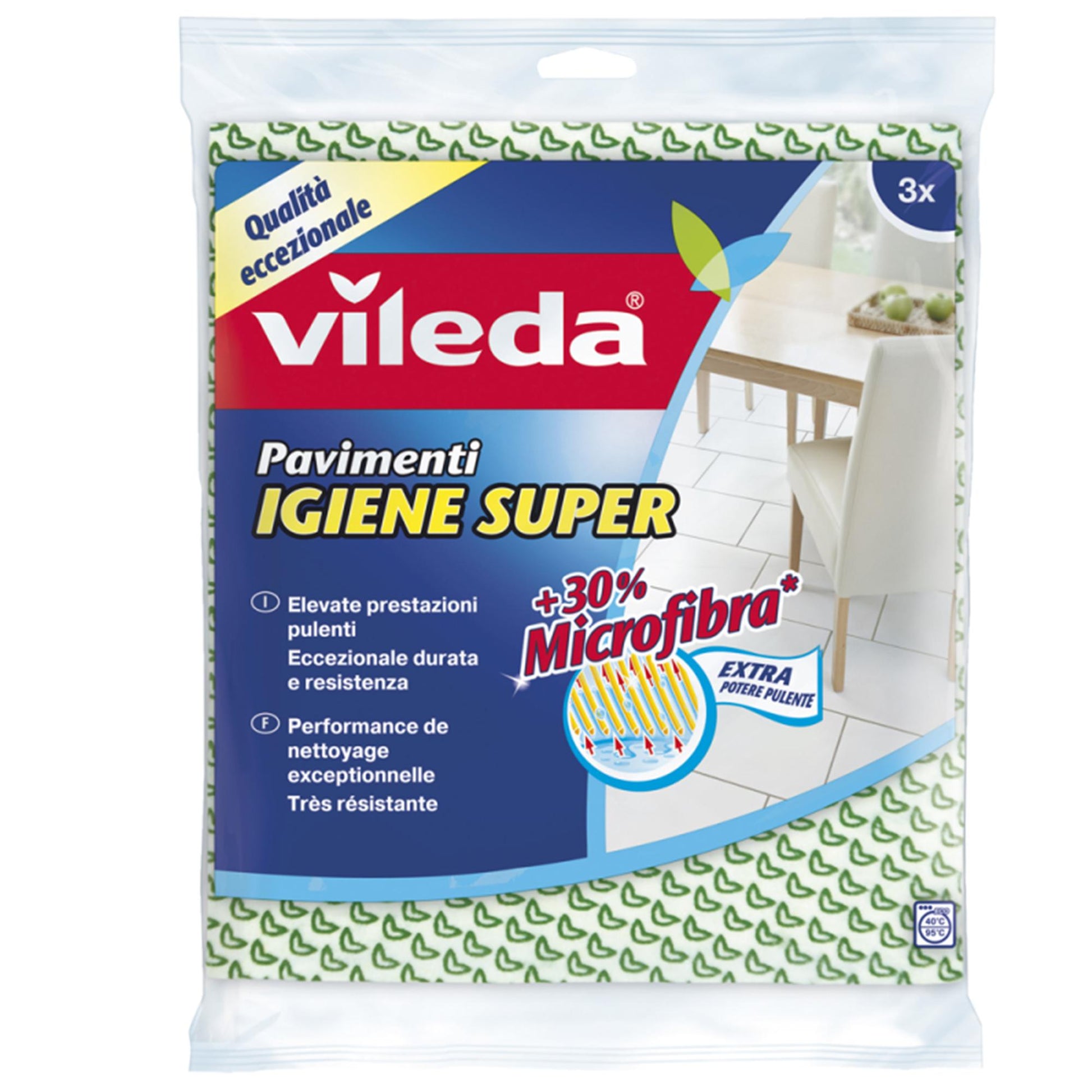 Vileda Panno Pavimento Igiene Super - 3pz