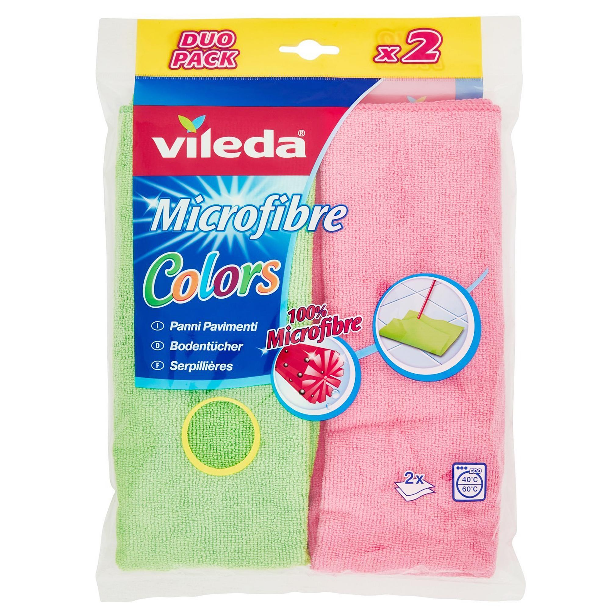 Vileda Panno Pavimento Microfibra Colors - 2pz
