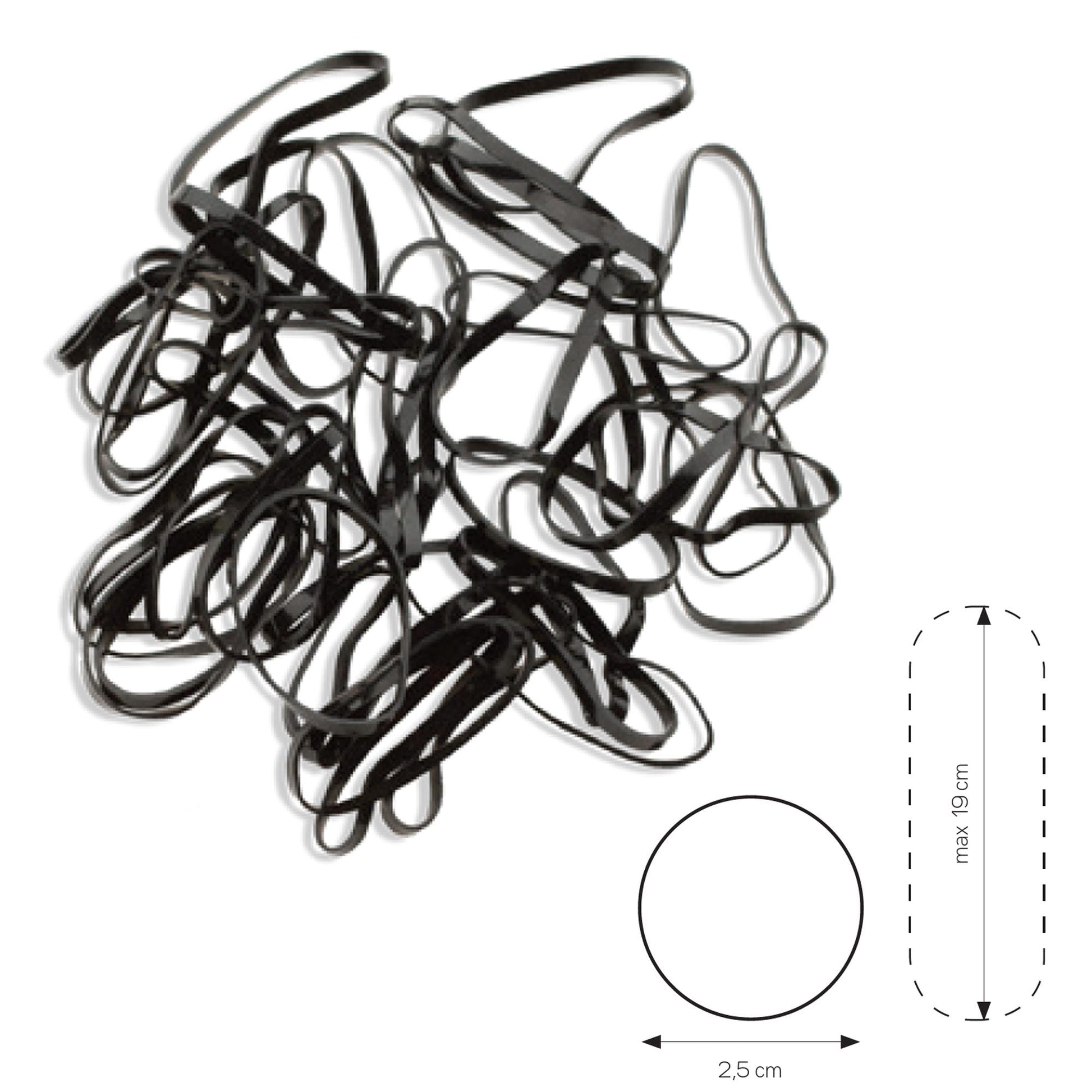 Rubber Elastici Capelli Big Band 40pz - Black