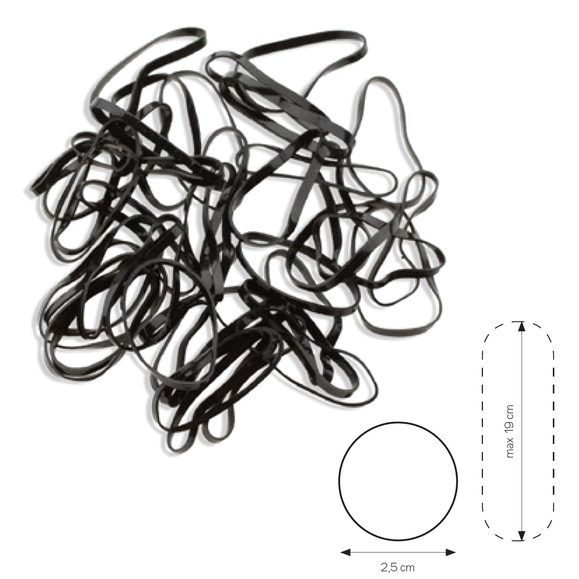 Rubber Elastici Capelli Big Band 40pz - Black