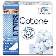 Lines Cotone Assorbenti Ultra Ali Notte - 8pz