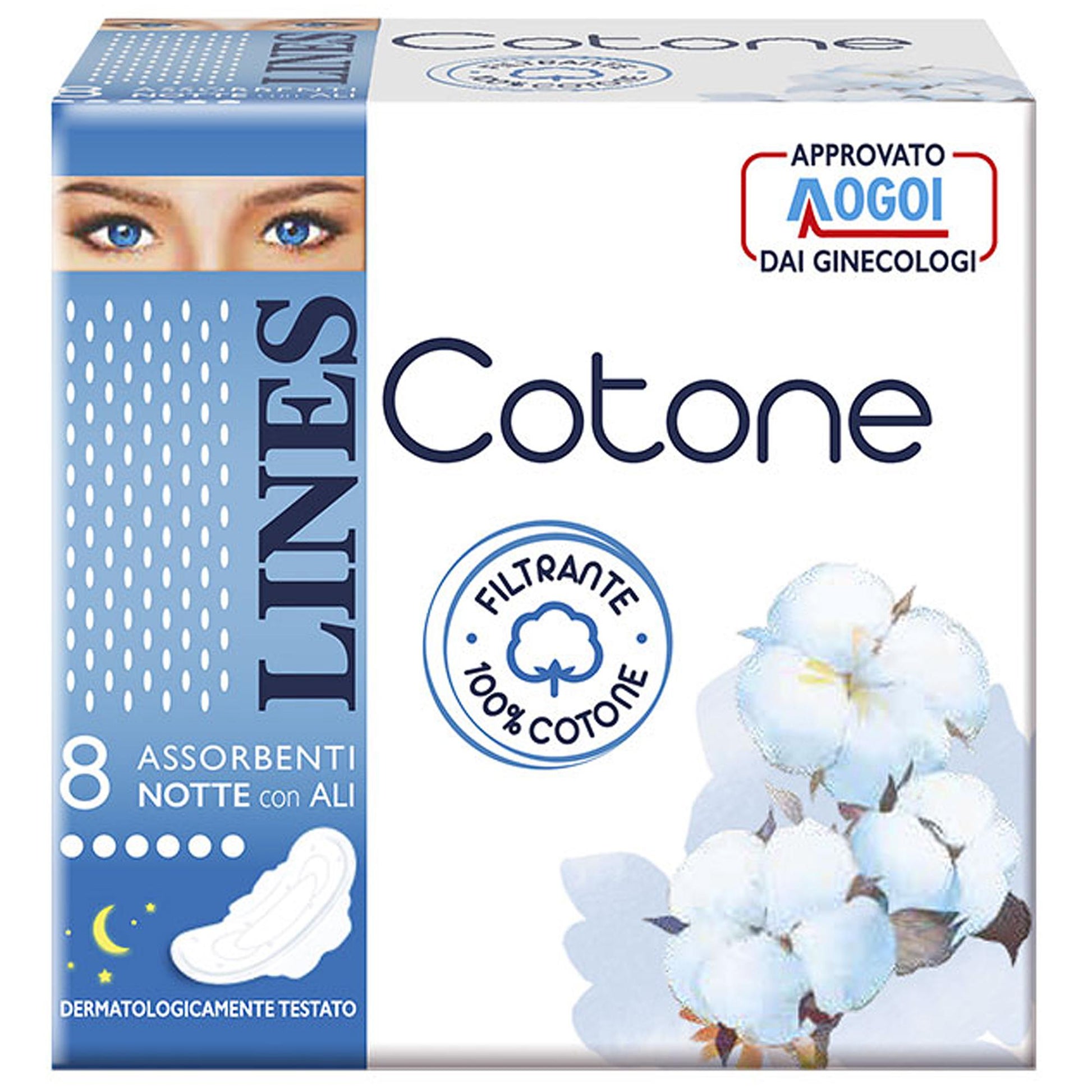Lines Cotone Assorbenti Ultra Ali Notte - 8pz