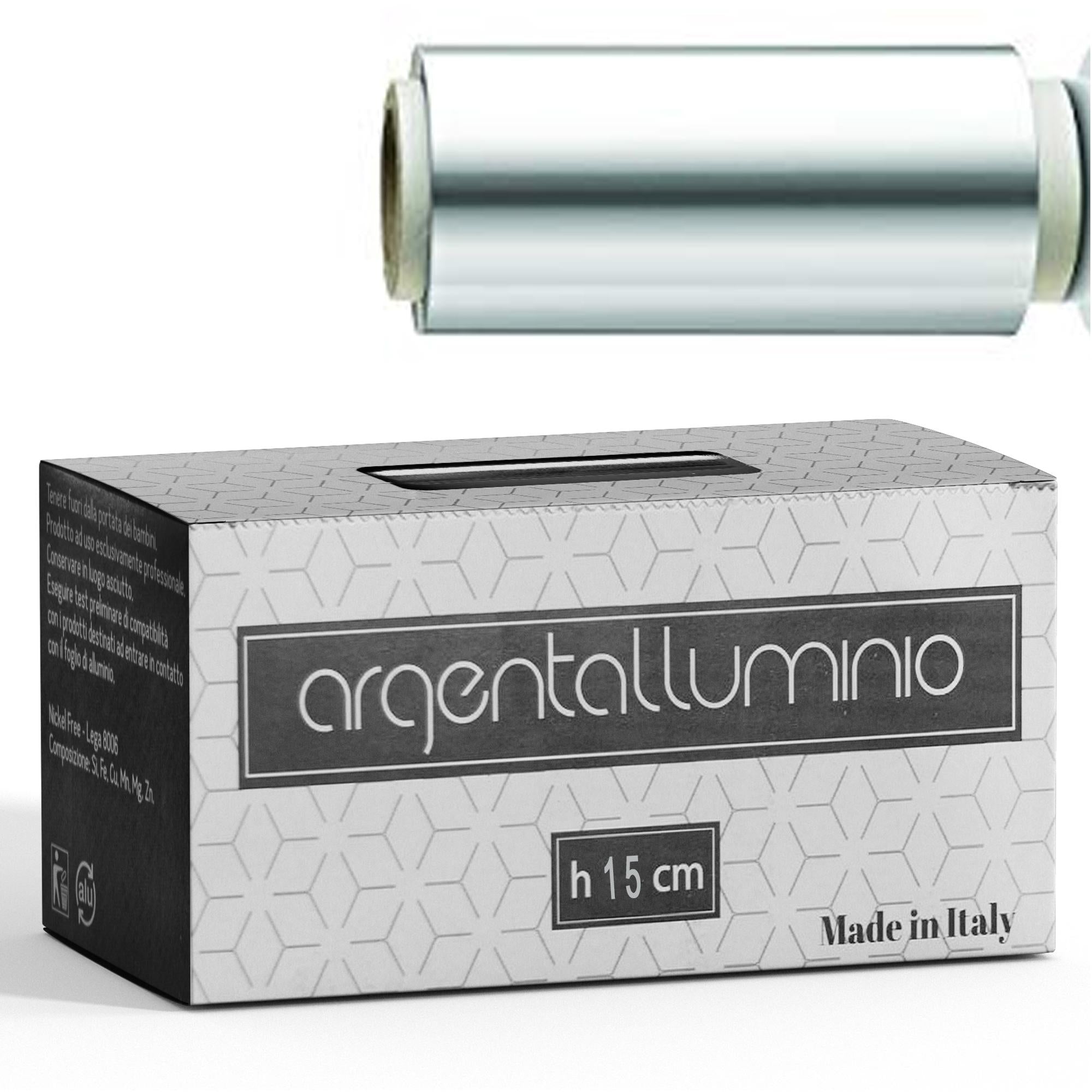 Argentalluminio Carta Stagnola Argento 15cm con Astuccio - 400gr