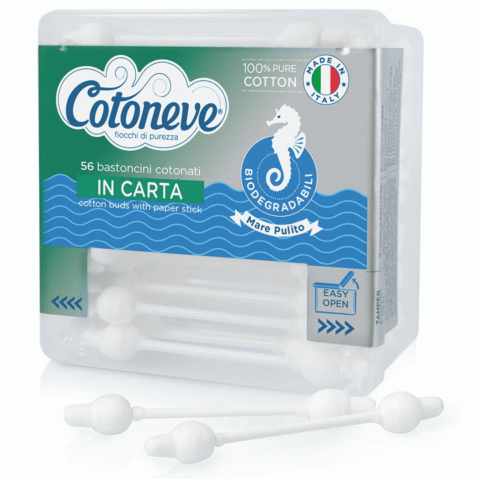 Cotoneve Bastoncini Baby Puliorecchie in Cotone - 56pz