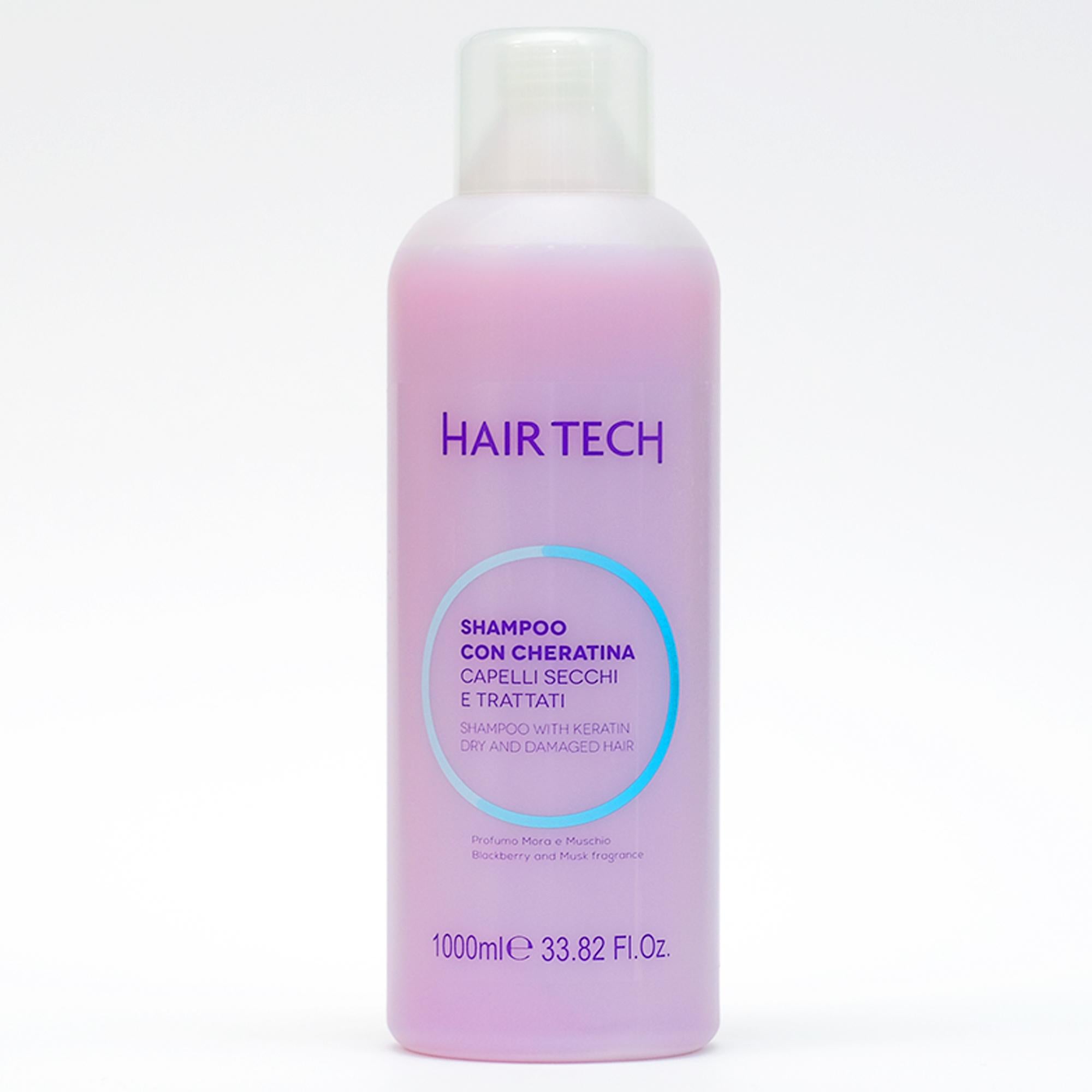 Hair Tech Shampoo con Cheratina per Capelli Secchi - 1000ml