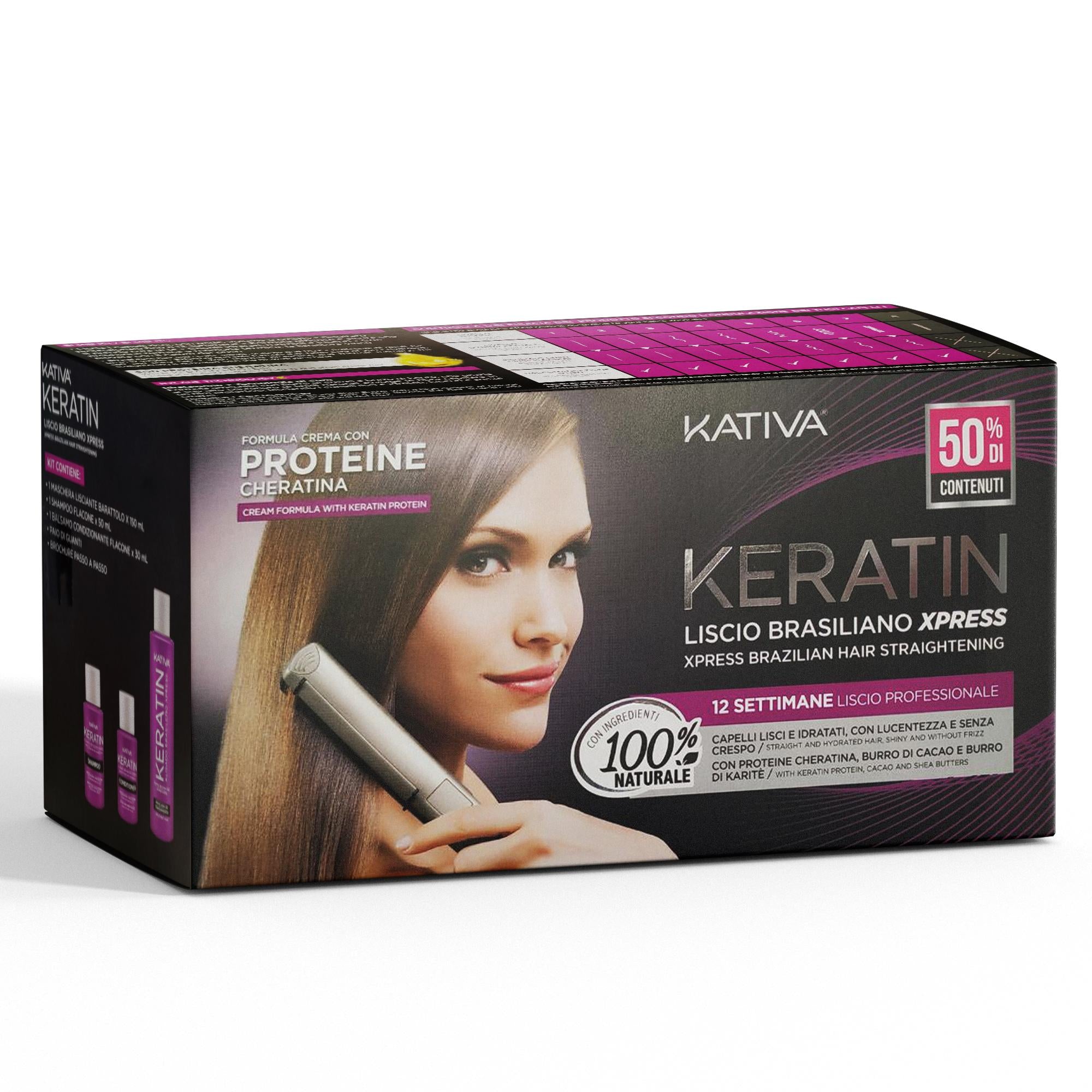 Kativa Keratin Xpress Stiratura Lisciante Brasiliana