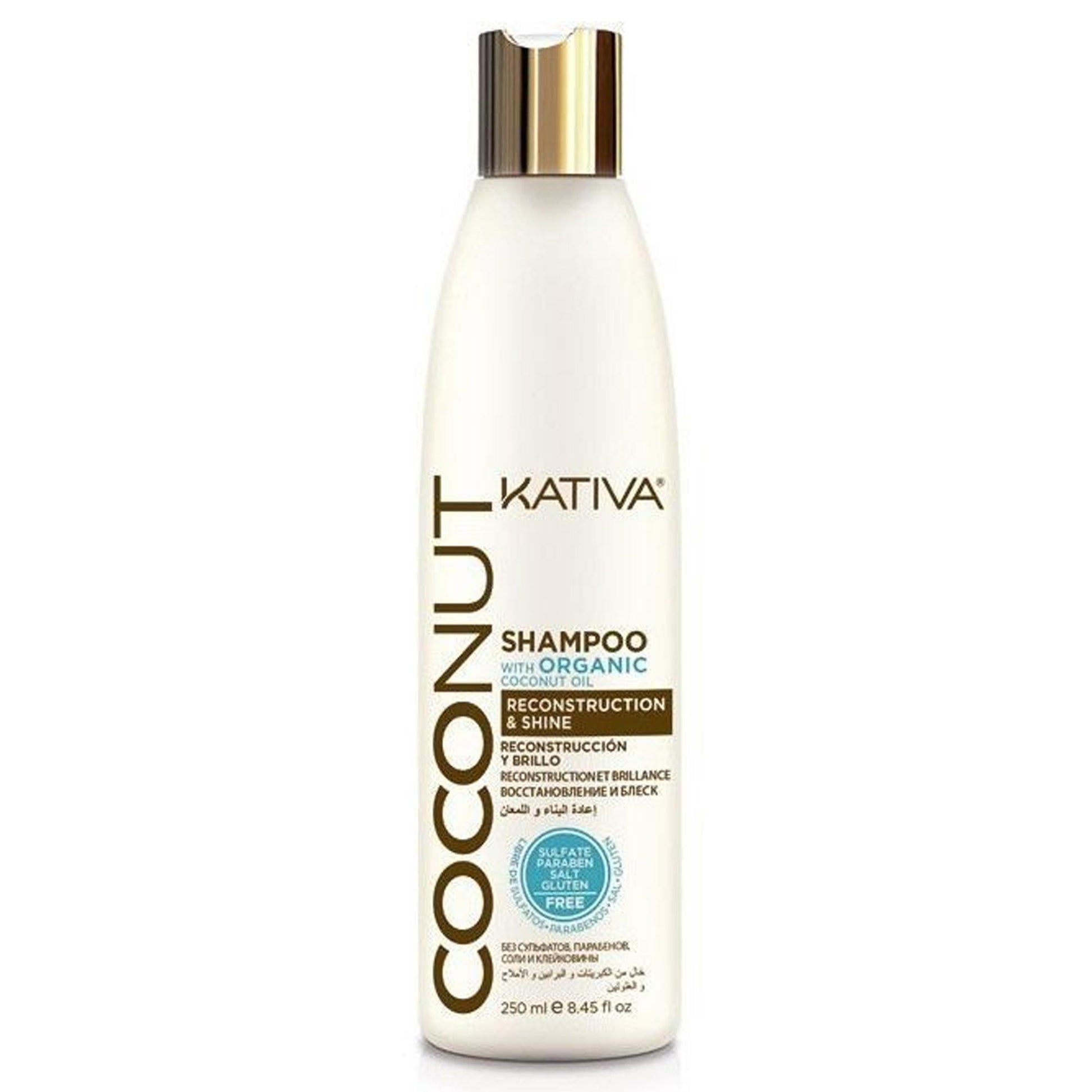 Kativa Organic Oil Coconut Shampoo Reconstruction Shine - 250ml