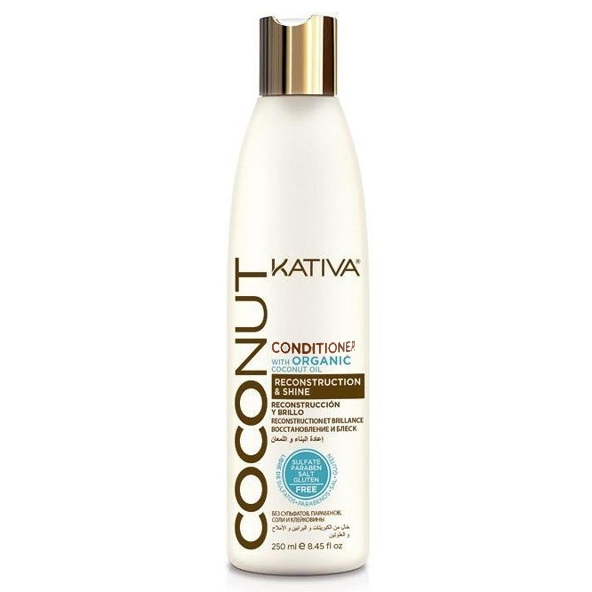 Kativa Organic Oil Coconut Conditioner Reconstruction e Shine - 250ml