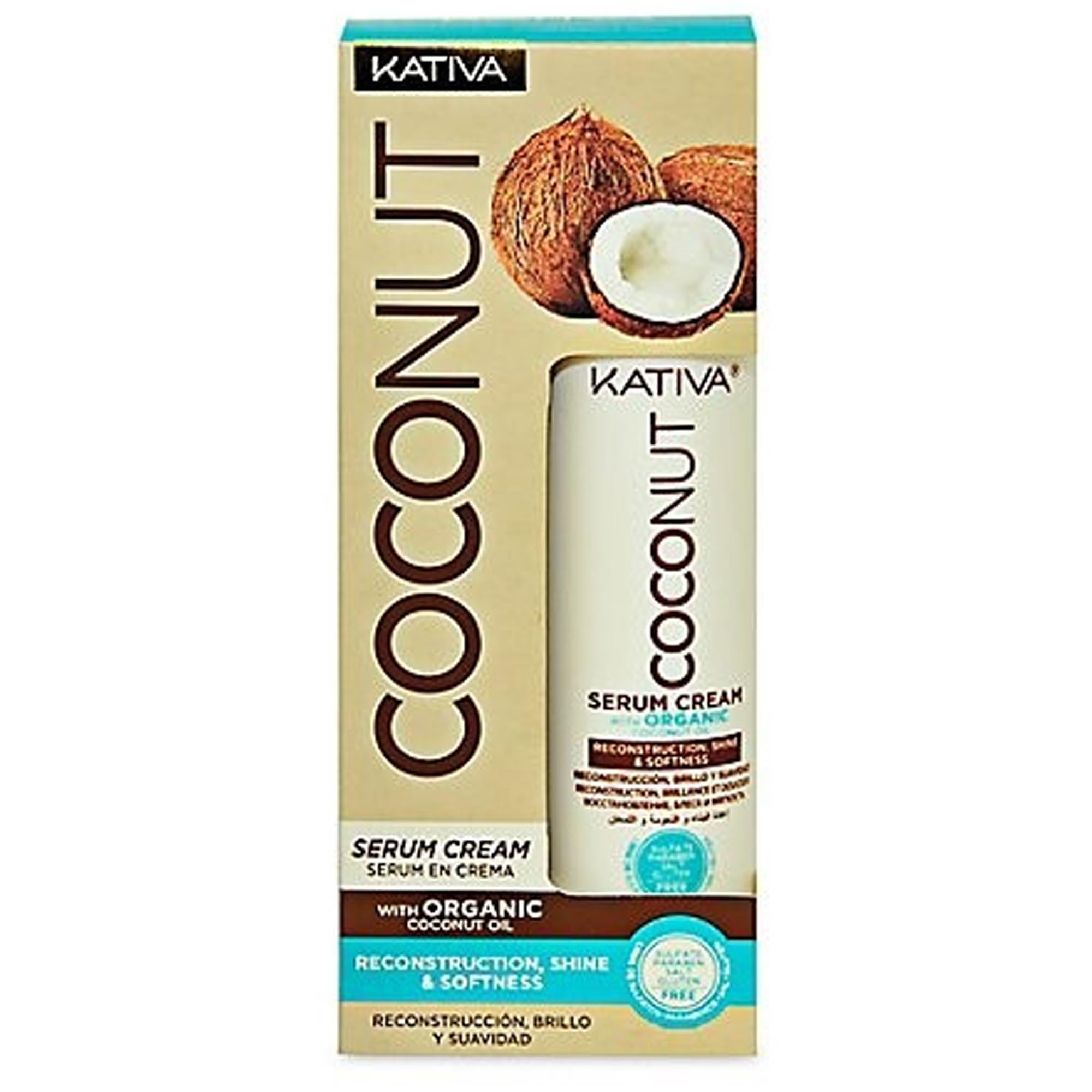 Kativa Organic Oil Coconut Serum Cream Reconstruction Shine - 200ml