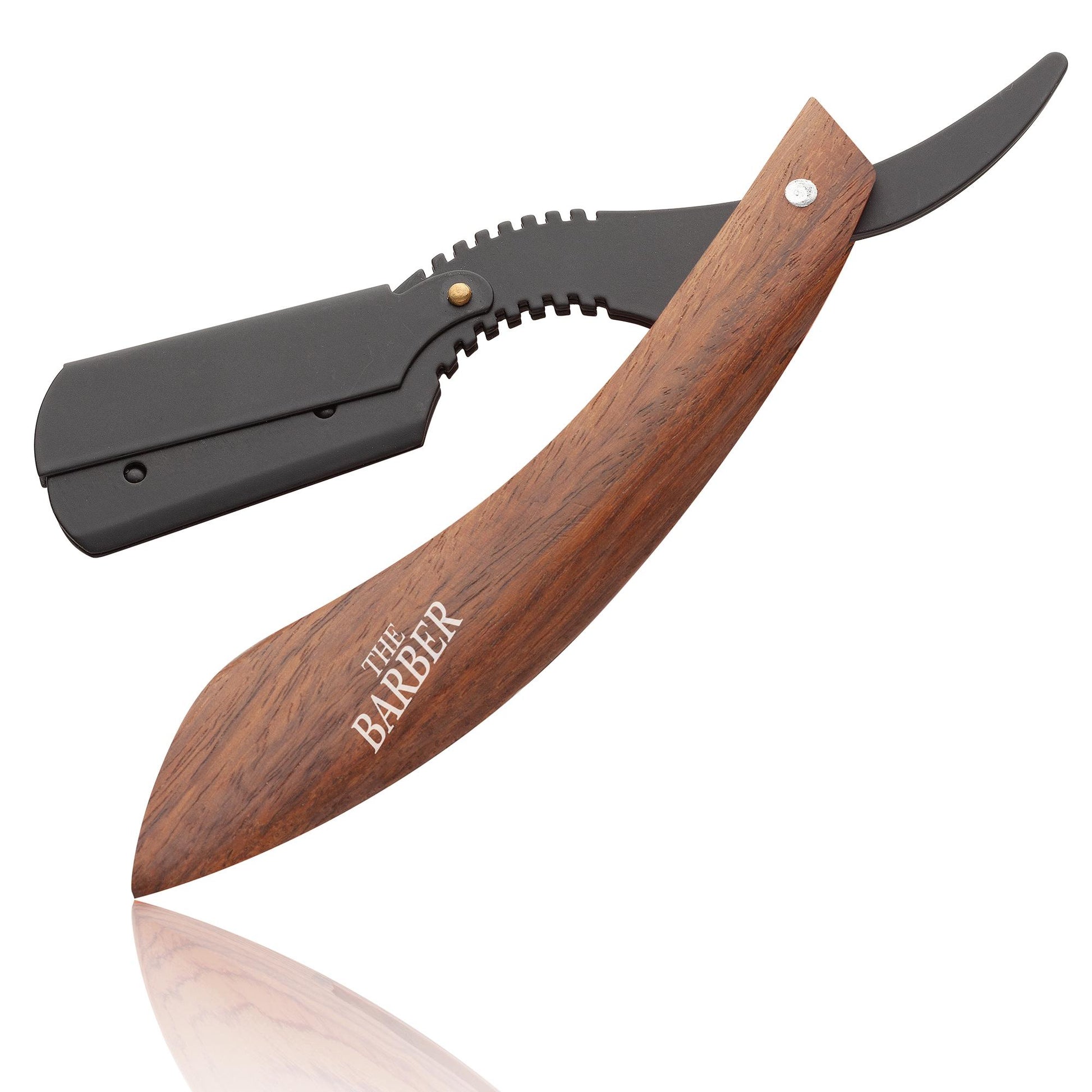 The Barber Wood Cherokee Rasoio Lama Intera Intercambiabile