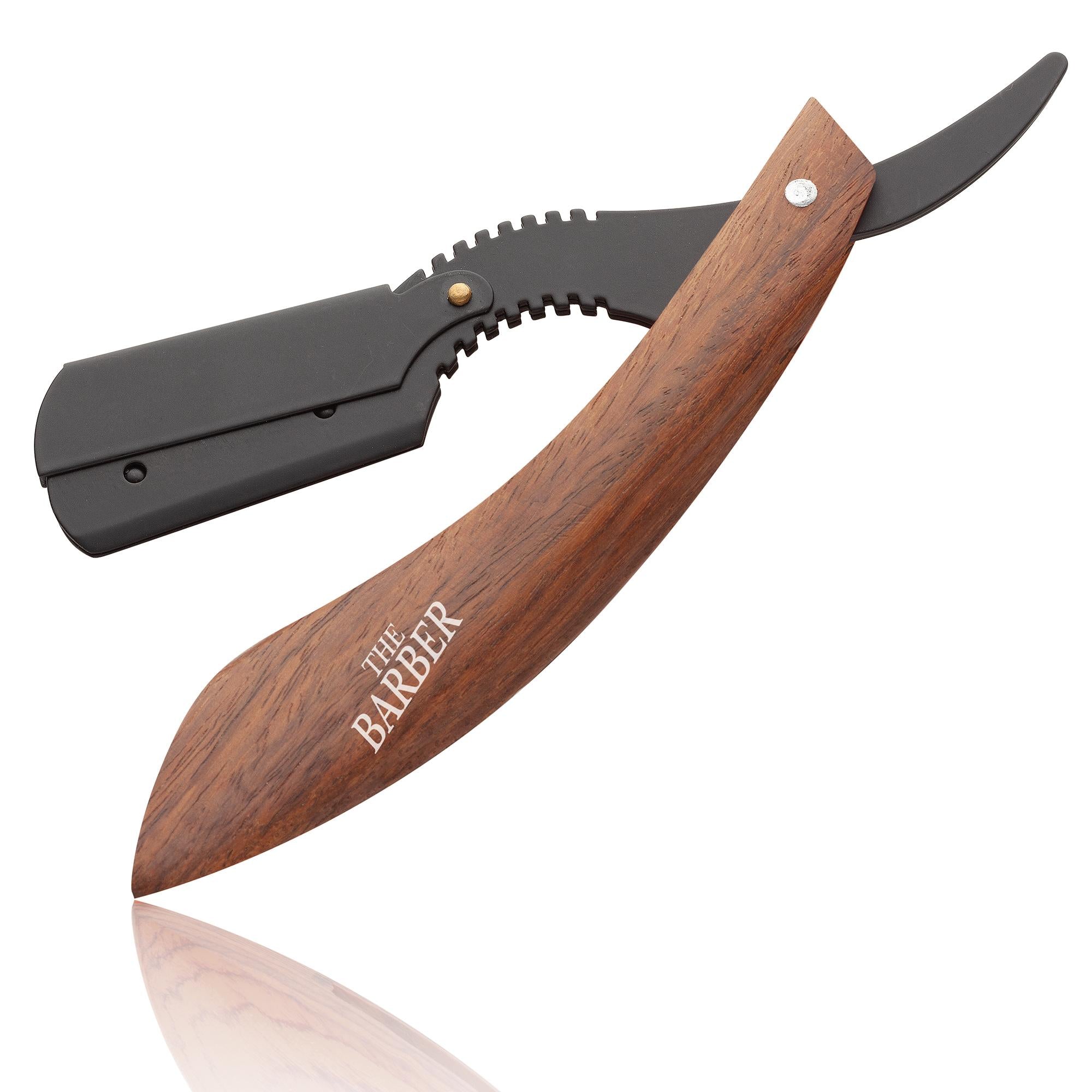 The Barber Wood Cherokee Rasoio Lama Intera Intercambiabile