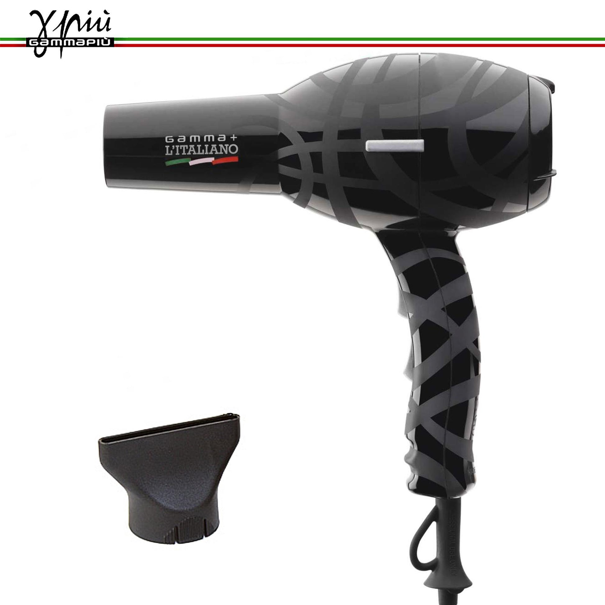 Gammapiù Asciugacapelli L'Italiano 2000W - Nero