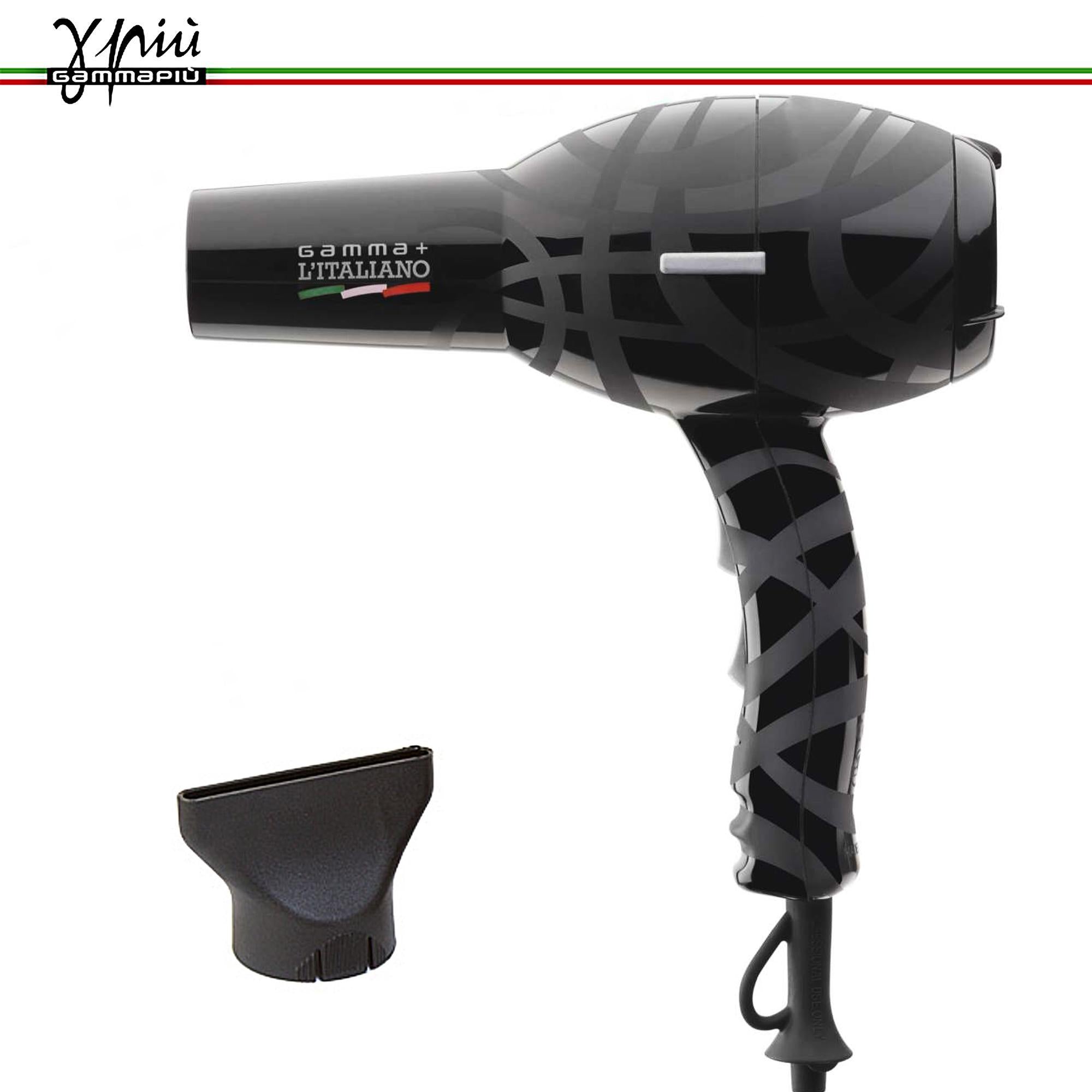 Gammapiù Asciugacapelli L'Italiano 2000W - Nero
