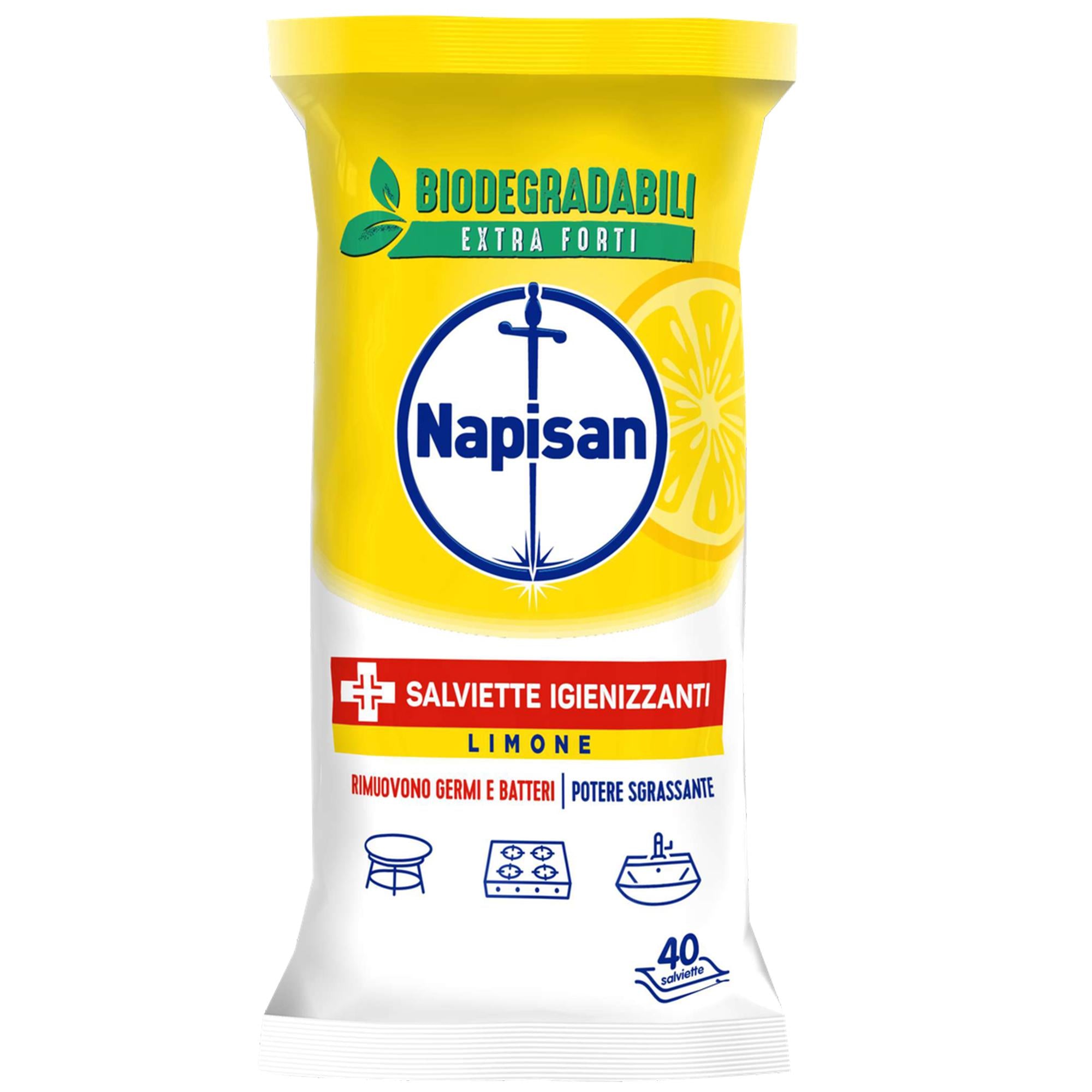 Napisan Salviettine Igienizzanti Casa 40pz - Limone