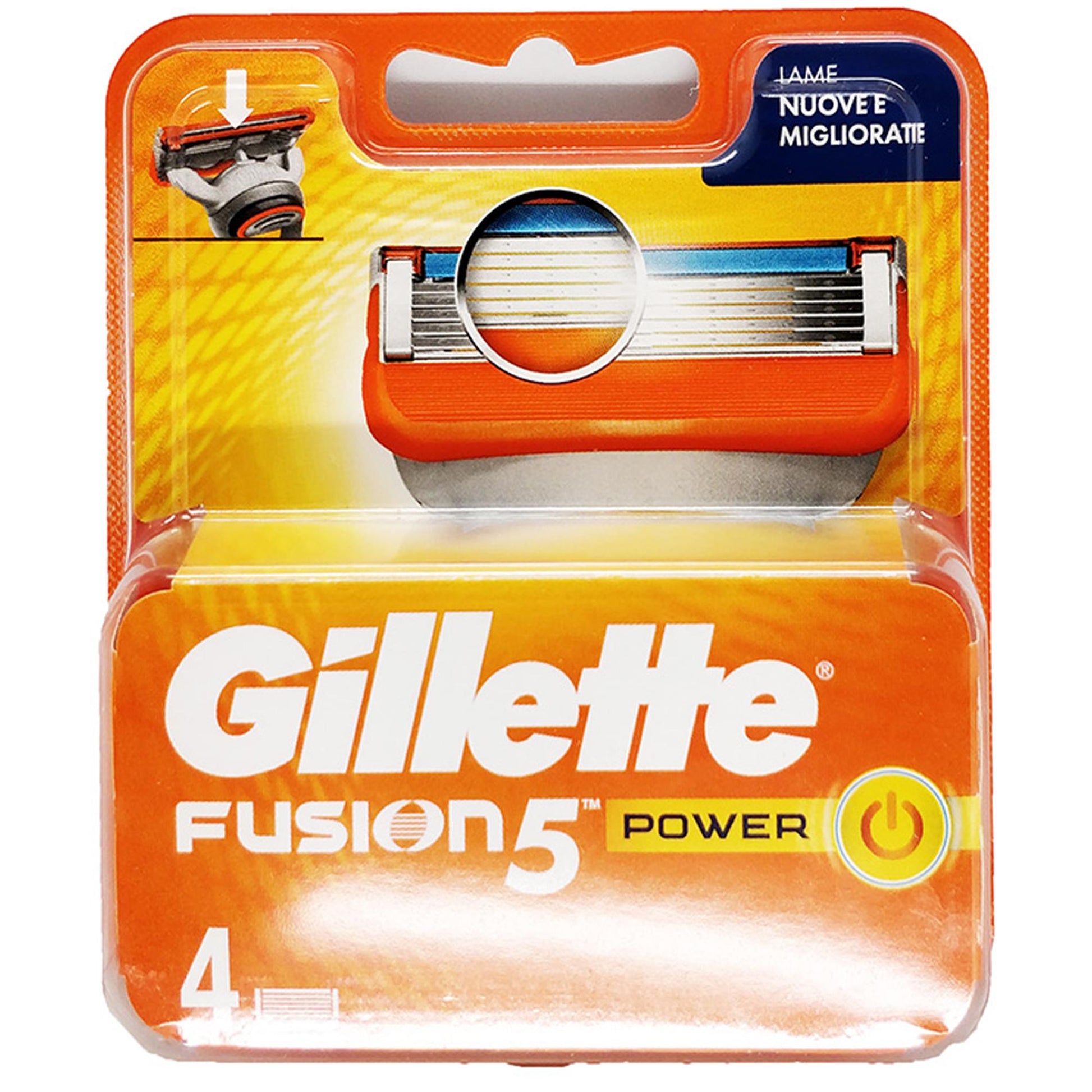 Gillette Rasoio Fusion 5 Power Ricariche - 4pz