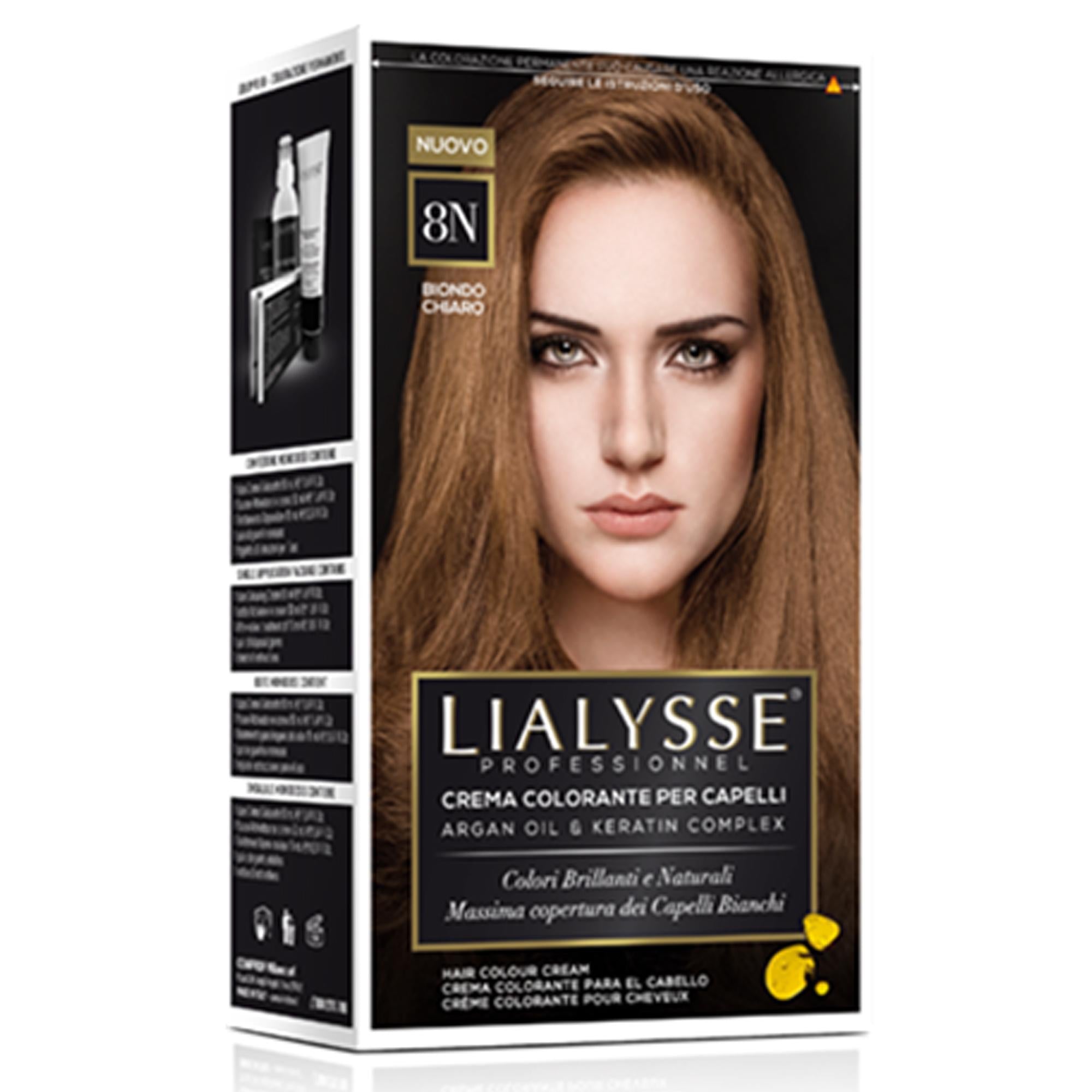 Lialysse Tintura per Capelli con Argan e Cheratina - 8N
