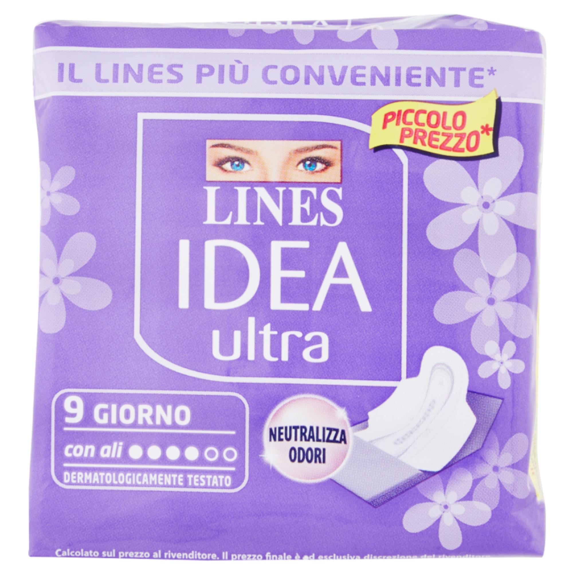 Lines Idea Ultra Assorbenti Giorno con Ali - 9pz
