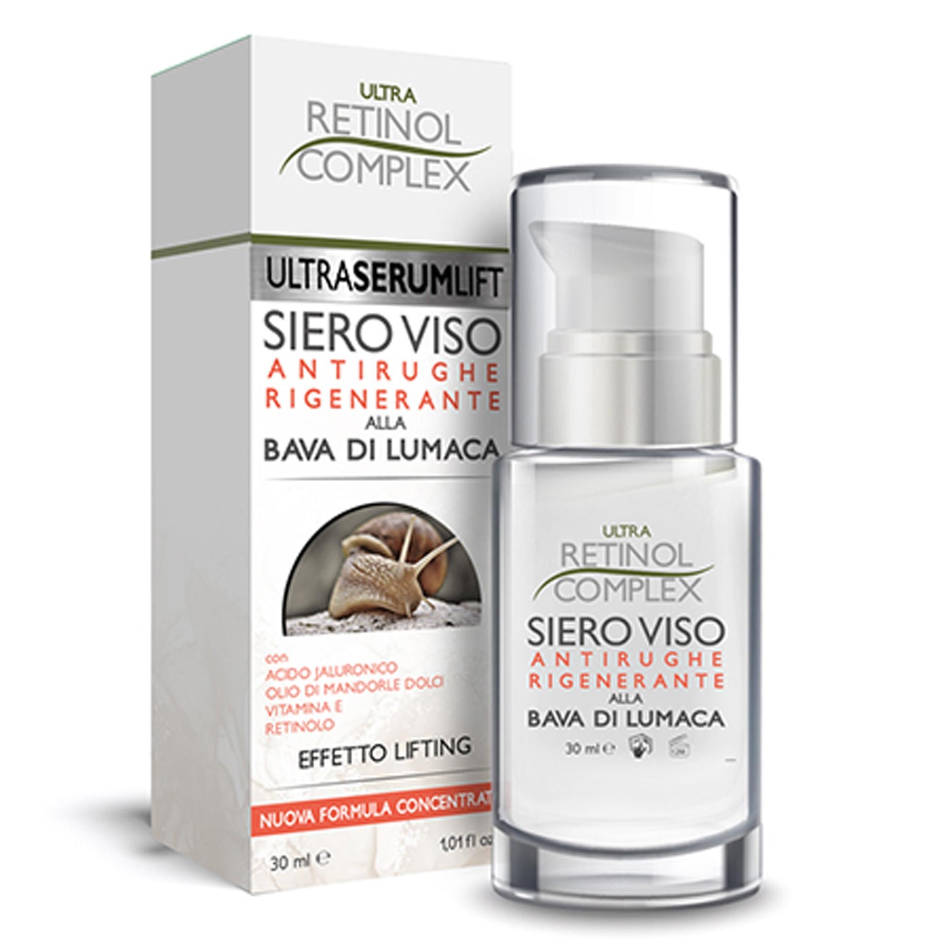 Ultra Retinol Complex Siero Viso Bava di Lumaca - 30ml