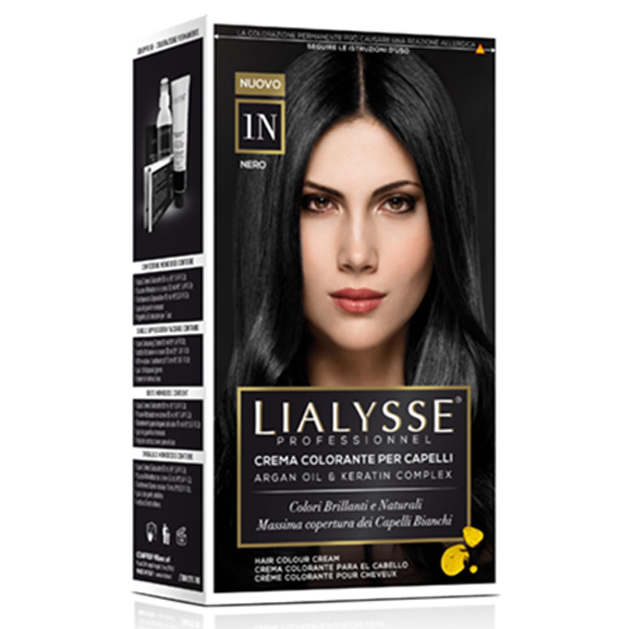 Lialysse Tintura per Capelli con Argan e Cheratina - 1N