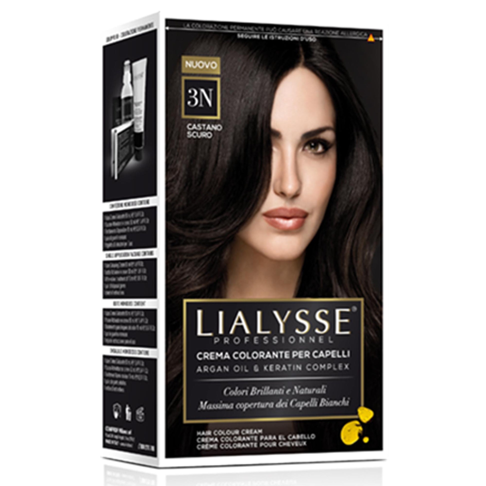 Lialysse Tintura per Capelli con Argan e Cheratina - 3N