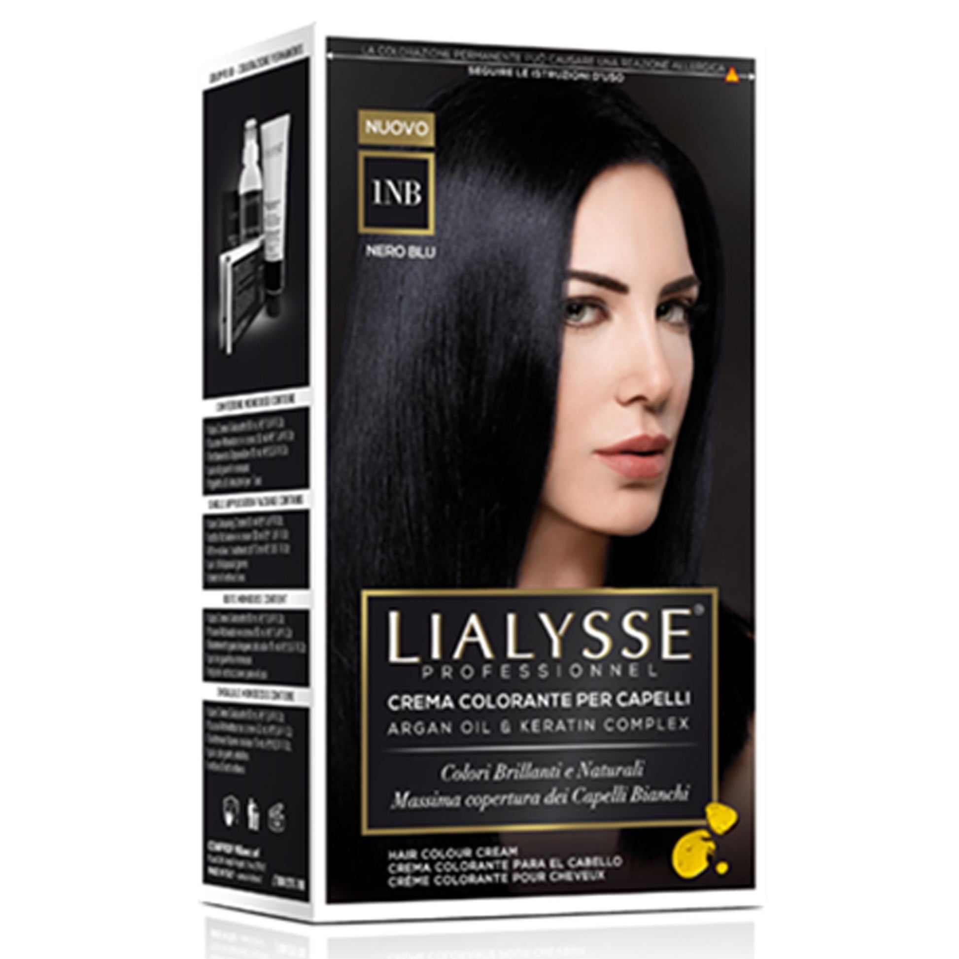 Lialysse Tintura per Capelli con Argan e Cheratina - 1NB
