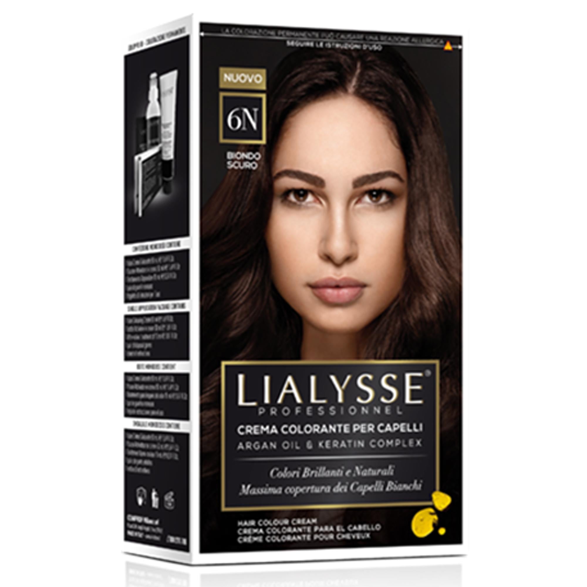 Lialysse Tintura per Capelli con Argan e Cheratina - 6N