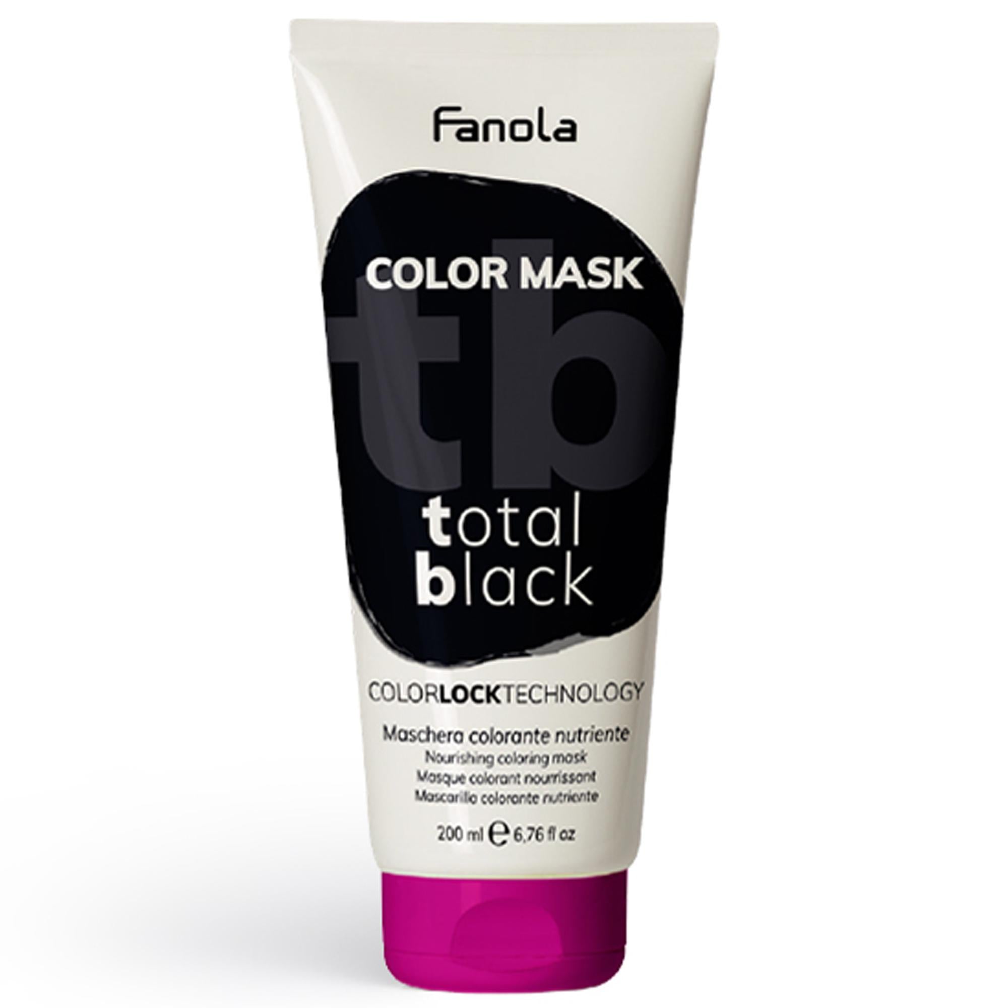 Fanola Maschera Colorante 200ml - Total Black