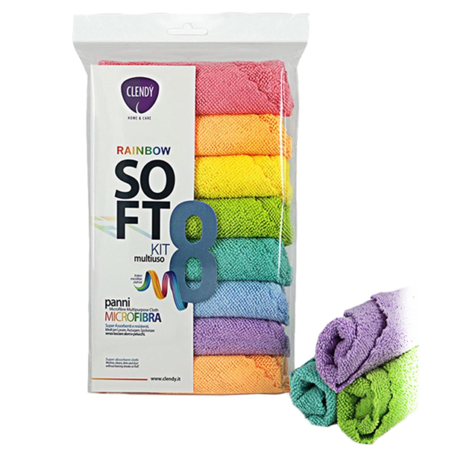 Clendy Panno Microfibra Soft Color - 8pz