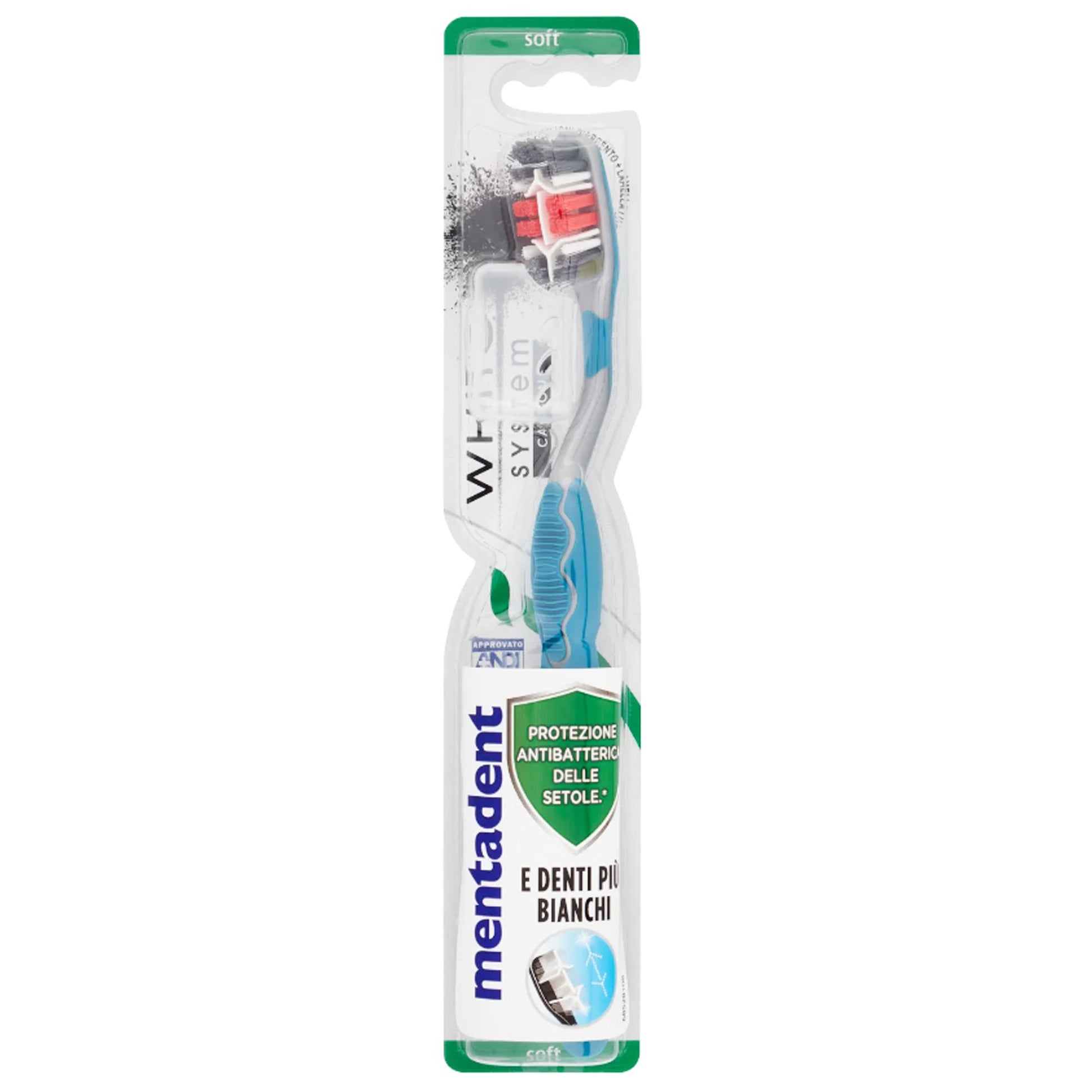 Mentadent Spazzolino White System Carbone - Soft